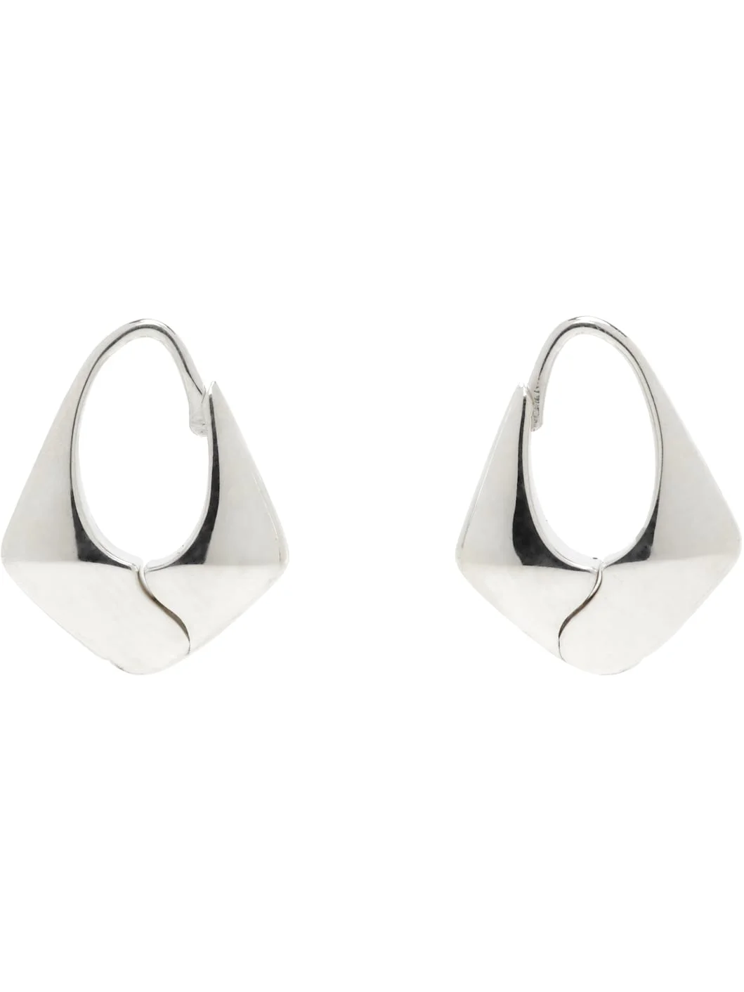 Small Pyramid Hoop Earrings - 1