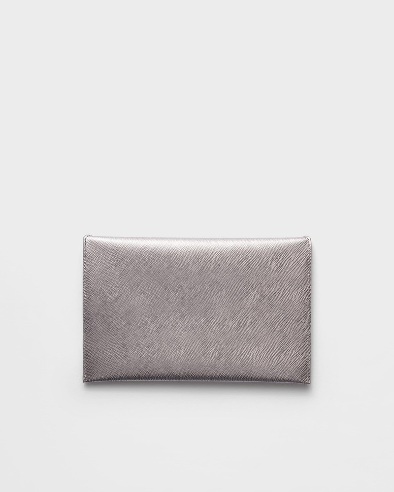 Saffiano leather envelope clutch 3