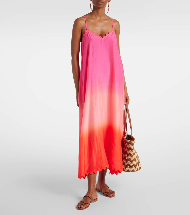 juliet dunn Scalloped silk slip dress outlook