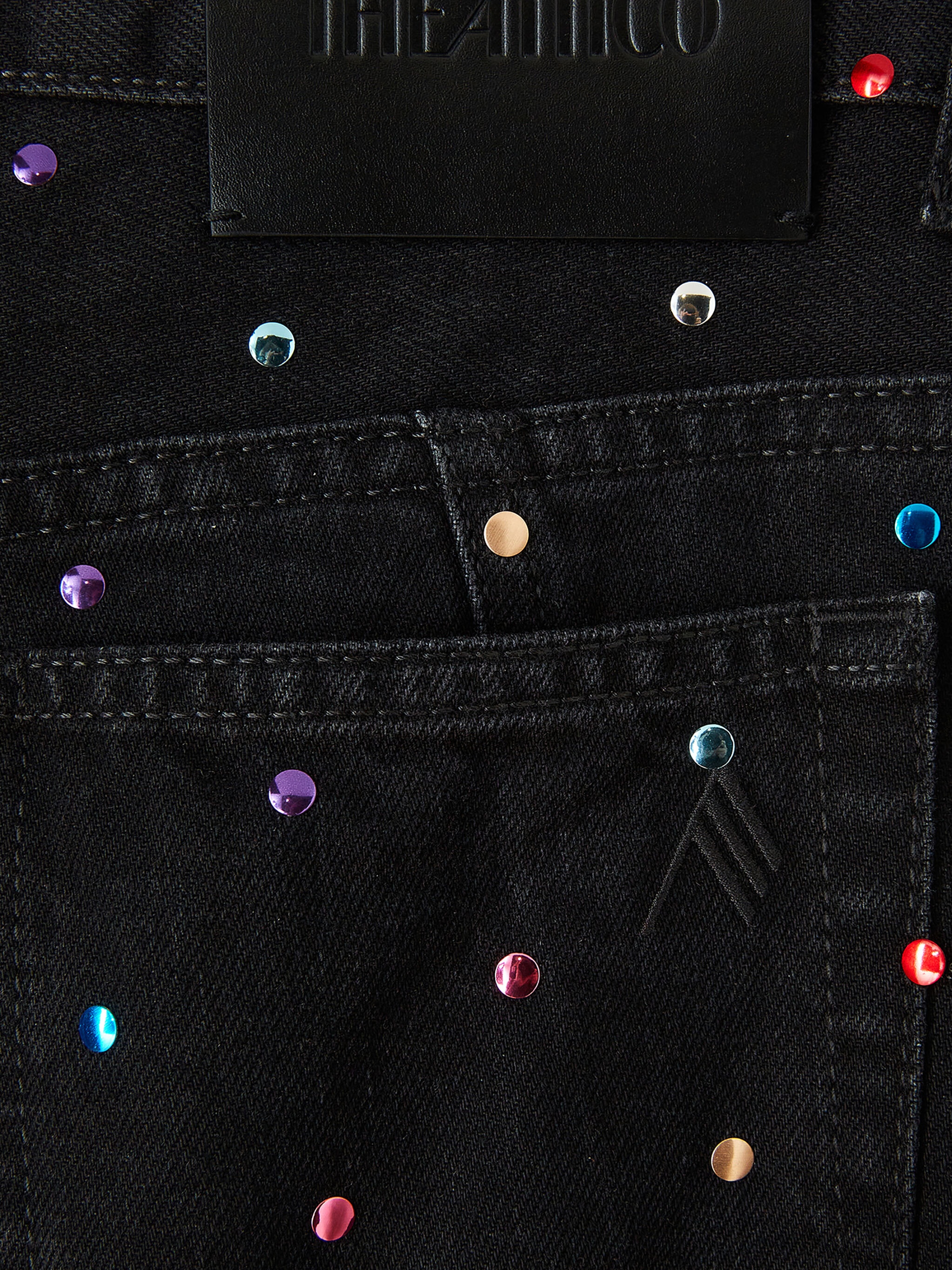 ''FERN'' BLACK DENIM LONG PANTS - 4