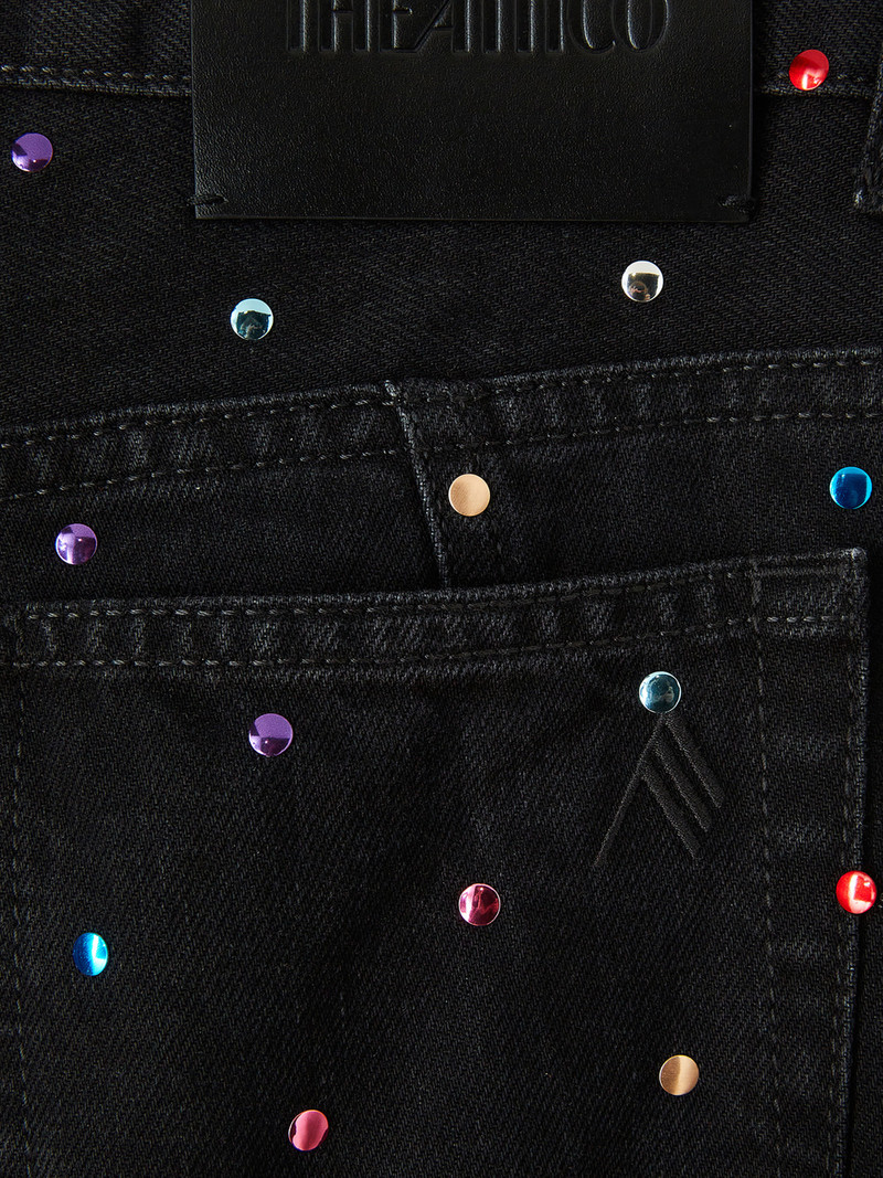 ''FERN' BLACK DENIM 롱 팬츠 4