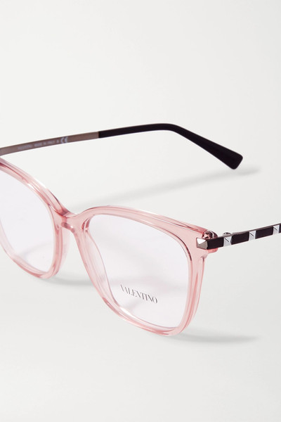 Valentino Valentino Garavani Rockstud square-frame acetate optical glasses outlook