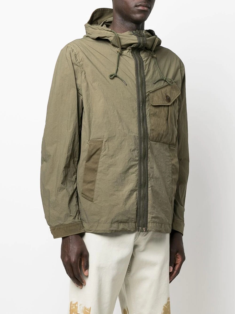 pocket zip-up hooded jacket - 3