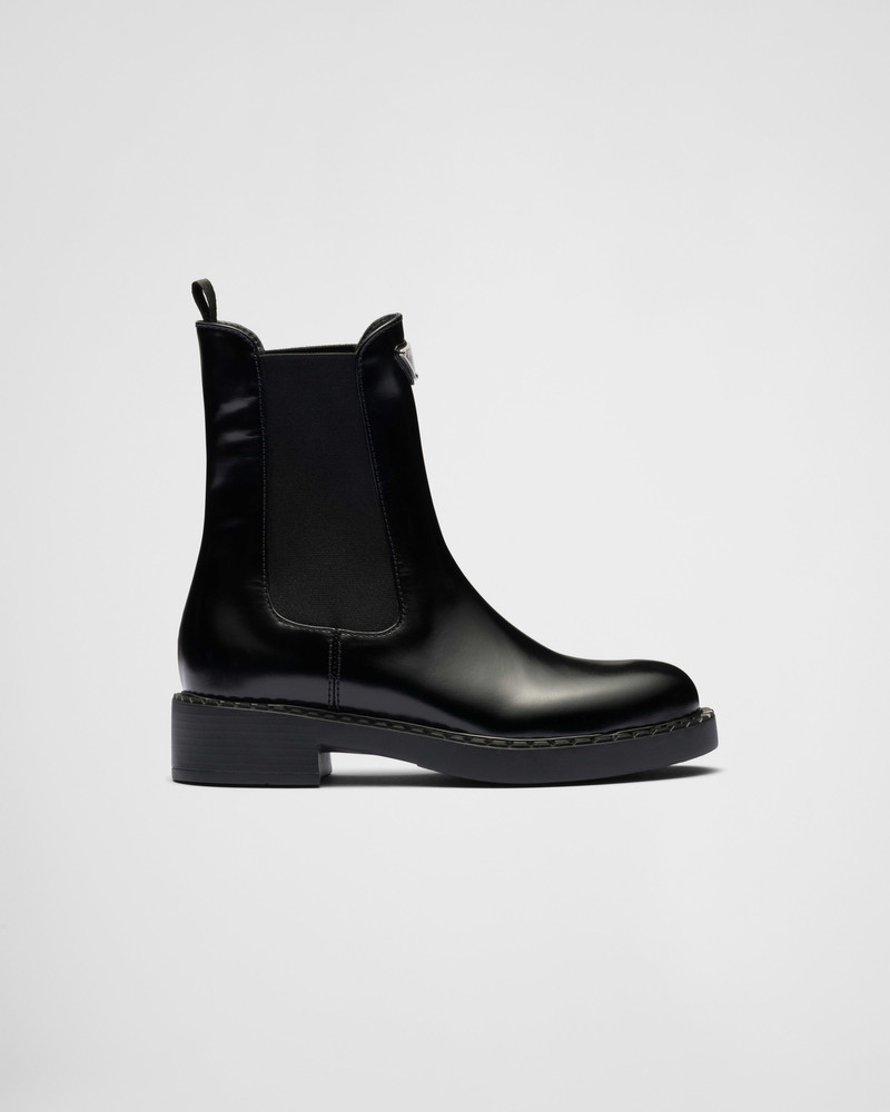 Brushed leather booties 2