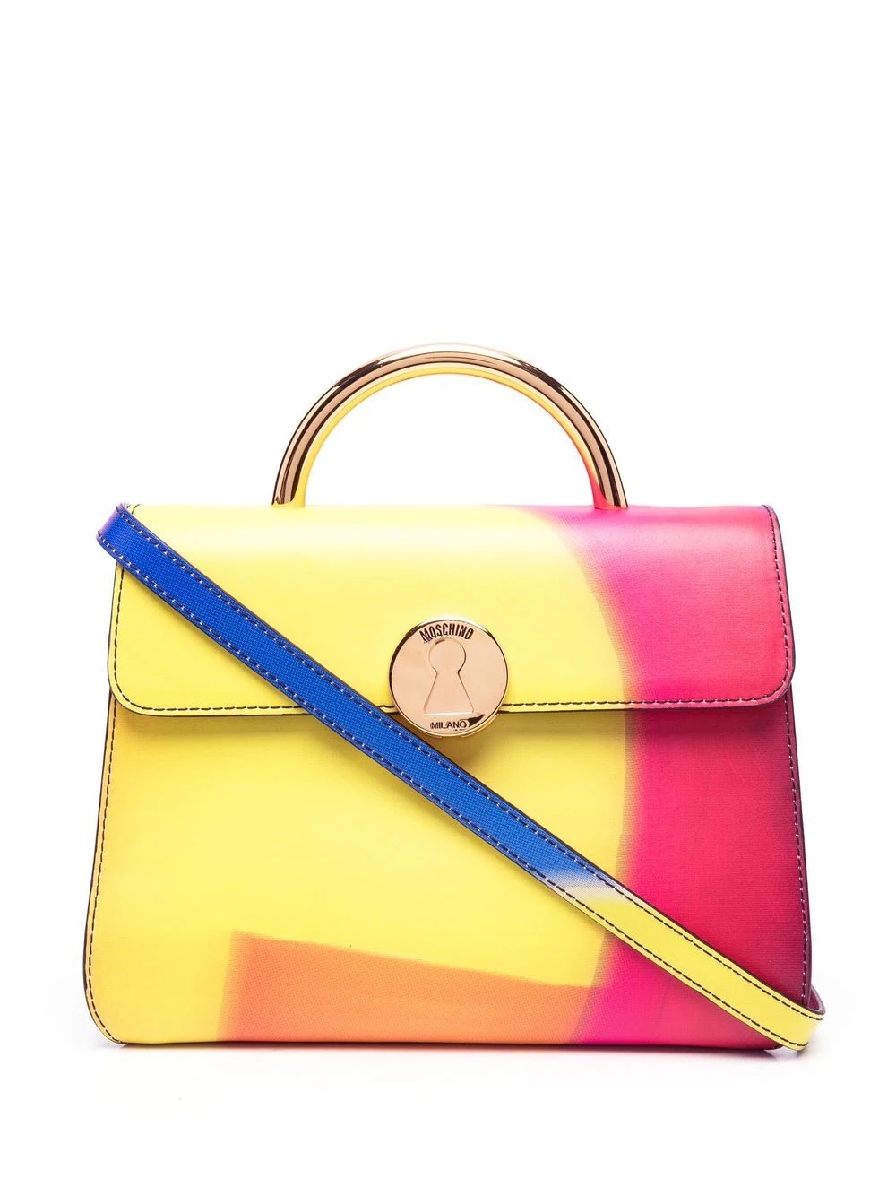 colour-block tote bag - 1