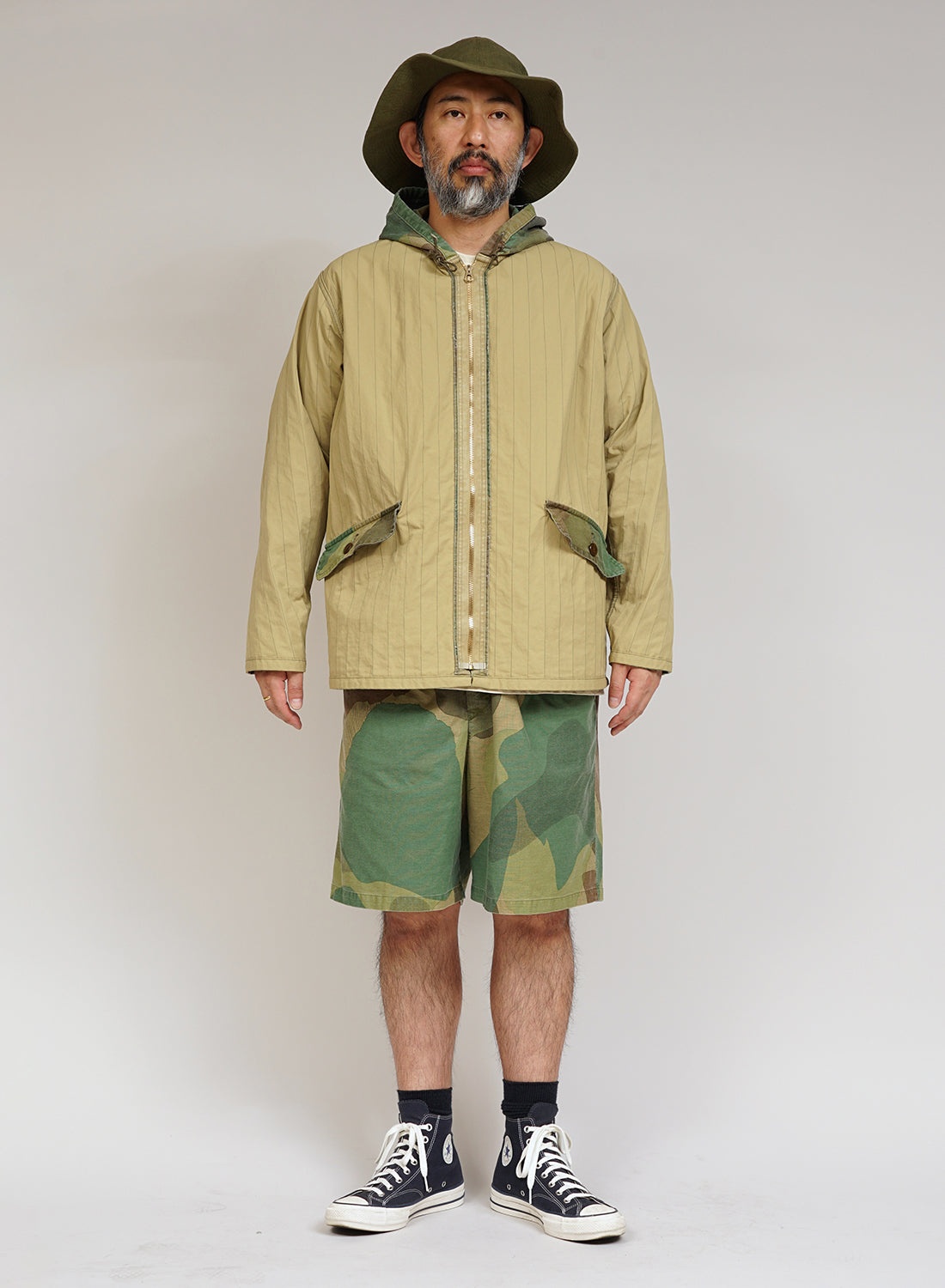 USMC Parka Reversible Fade Camo in Green - 4