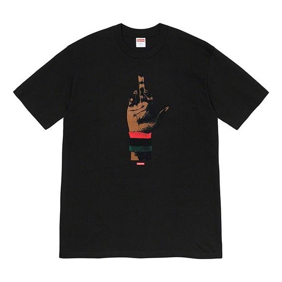 Supreme FW19 Week 15 x Dead Prez RBG Tee Crossover Round Neck Printing Short Sleeve Unisex Black SUP - 1