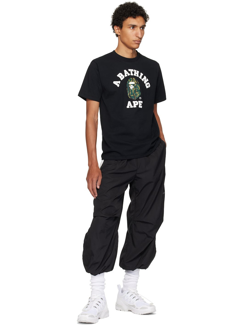 A BATHING APE® Black Trial Camo College T-shirt outlook