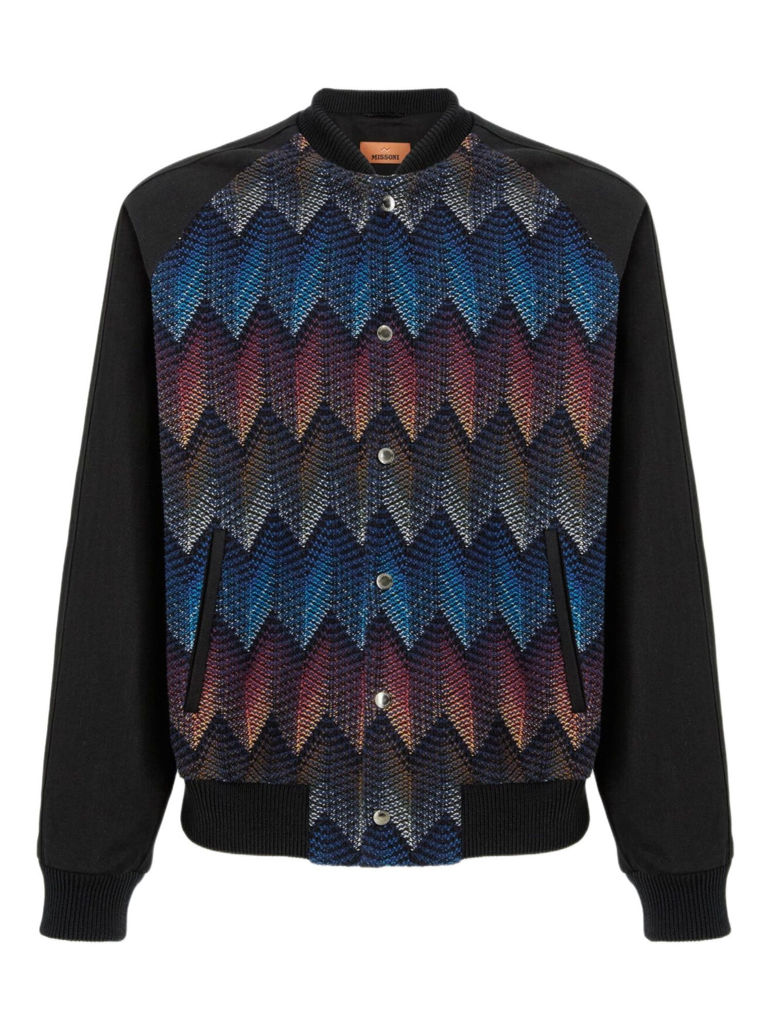 Missoni Cotton-blend Bomber Jacket With Zigzag Knit Insert in Multicoloured at Nordstrom - 2
