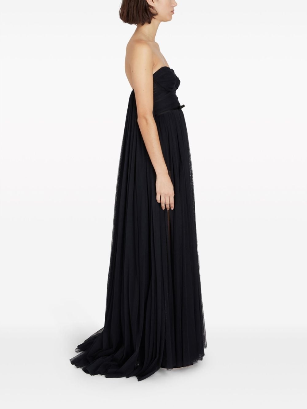 bustier cape gown - 3