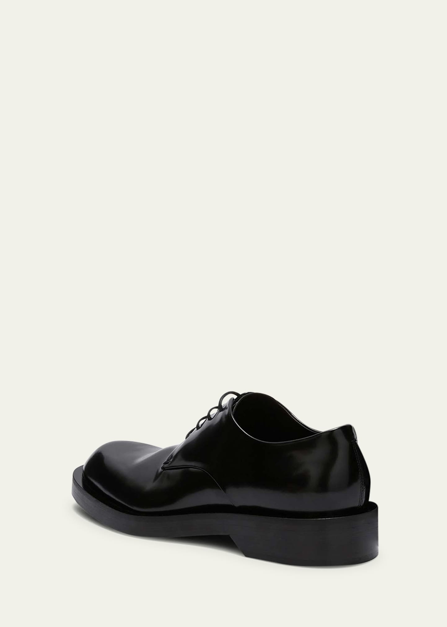 Men's Rubber Injected-Sole Leather Derby Shoes - 3