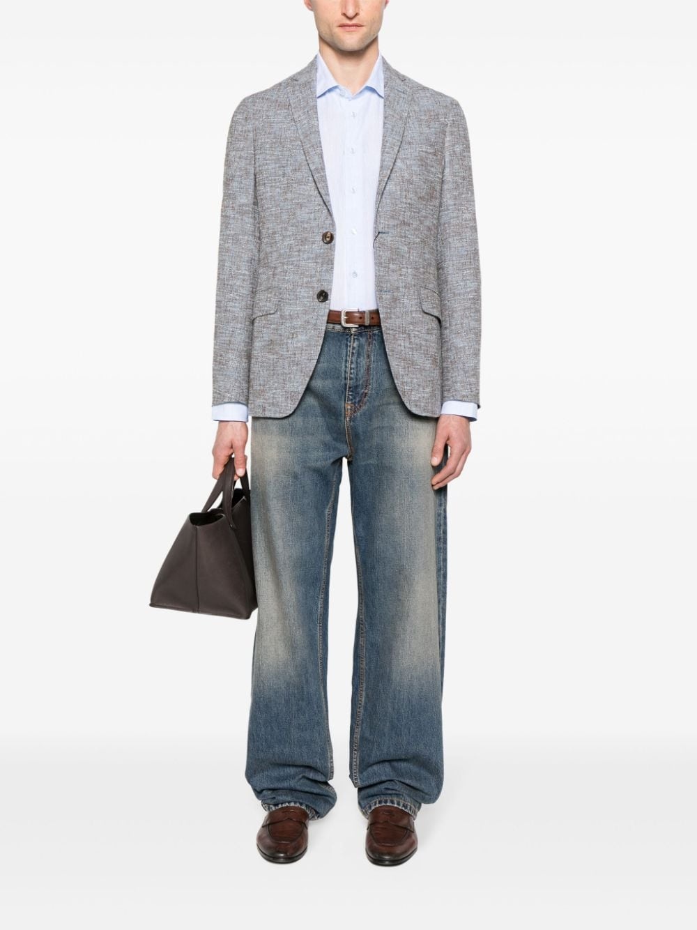 mid-rise wide-leg jeans - 2