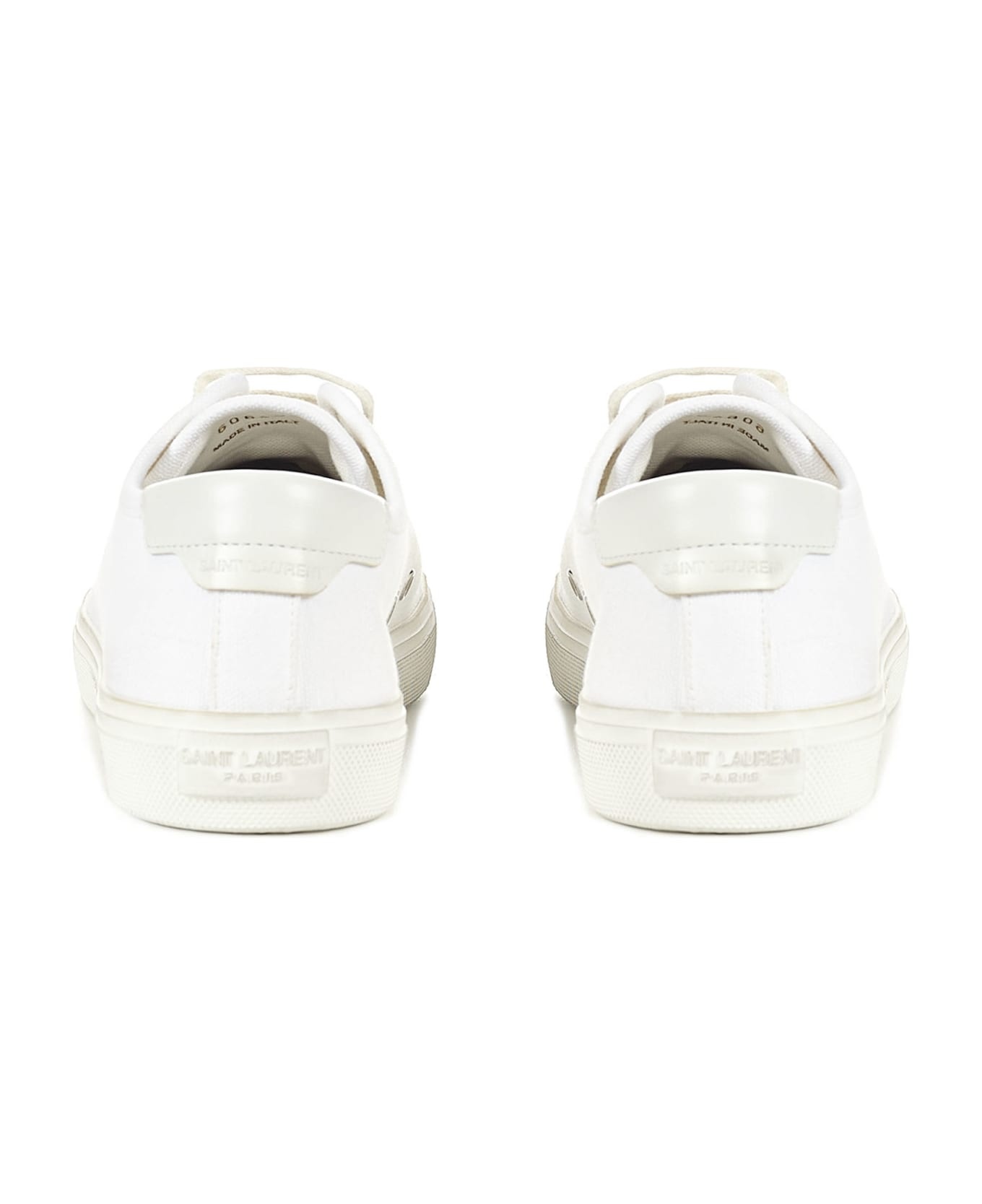 White Canvas Malib Sneakers - 3