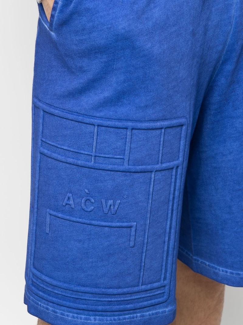 debossed-logo elasticated-waist Bermuda shorts 5