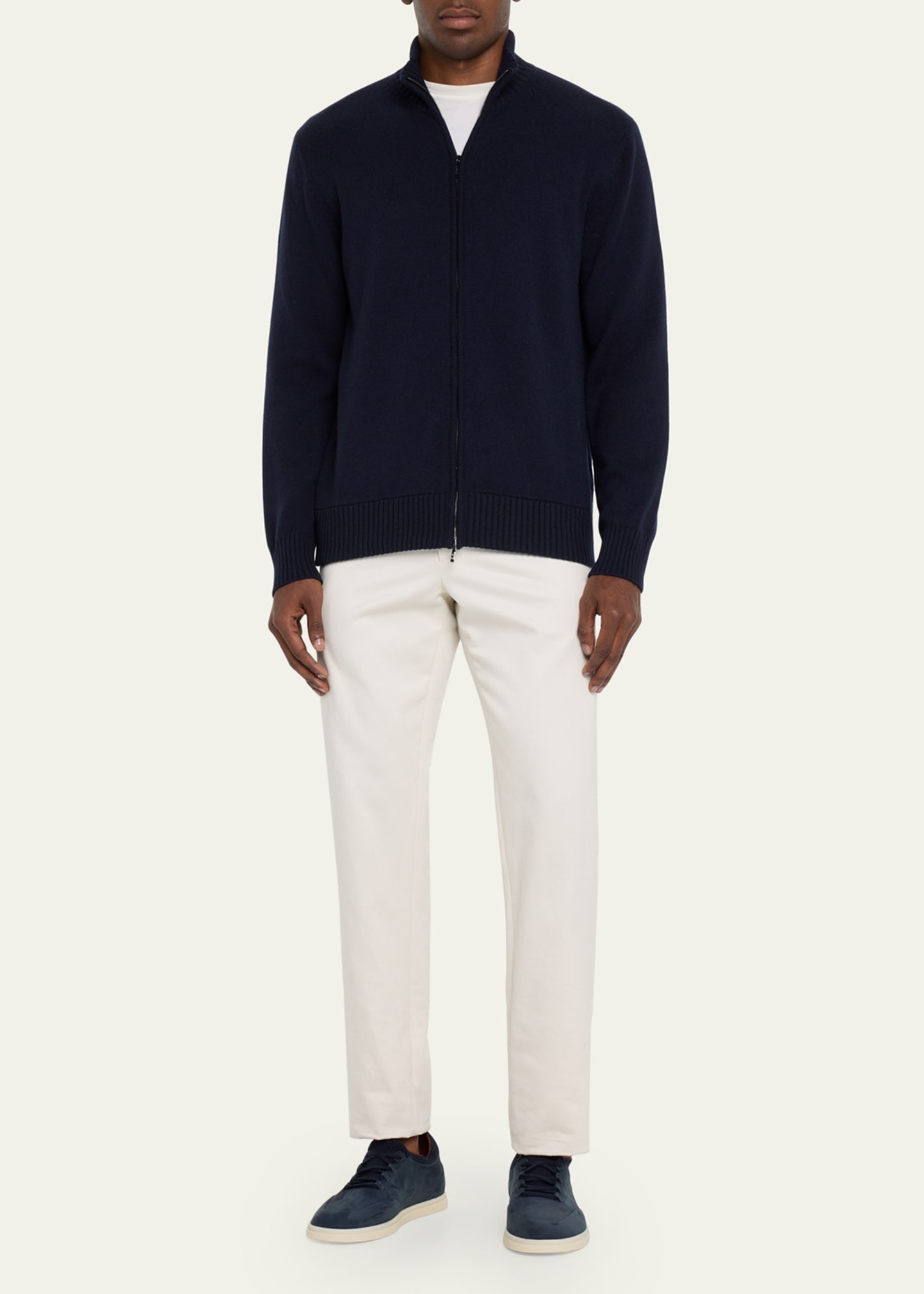 Men's Cashmere Parksville Full-Zip Sweater - 2