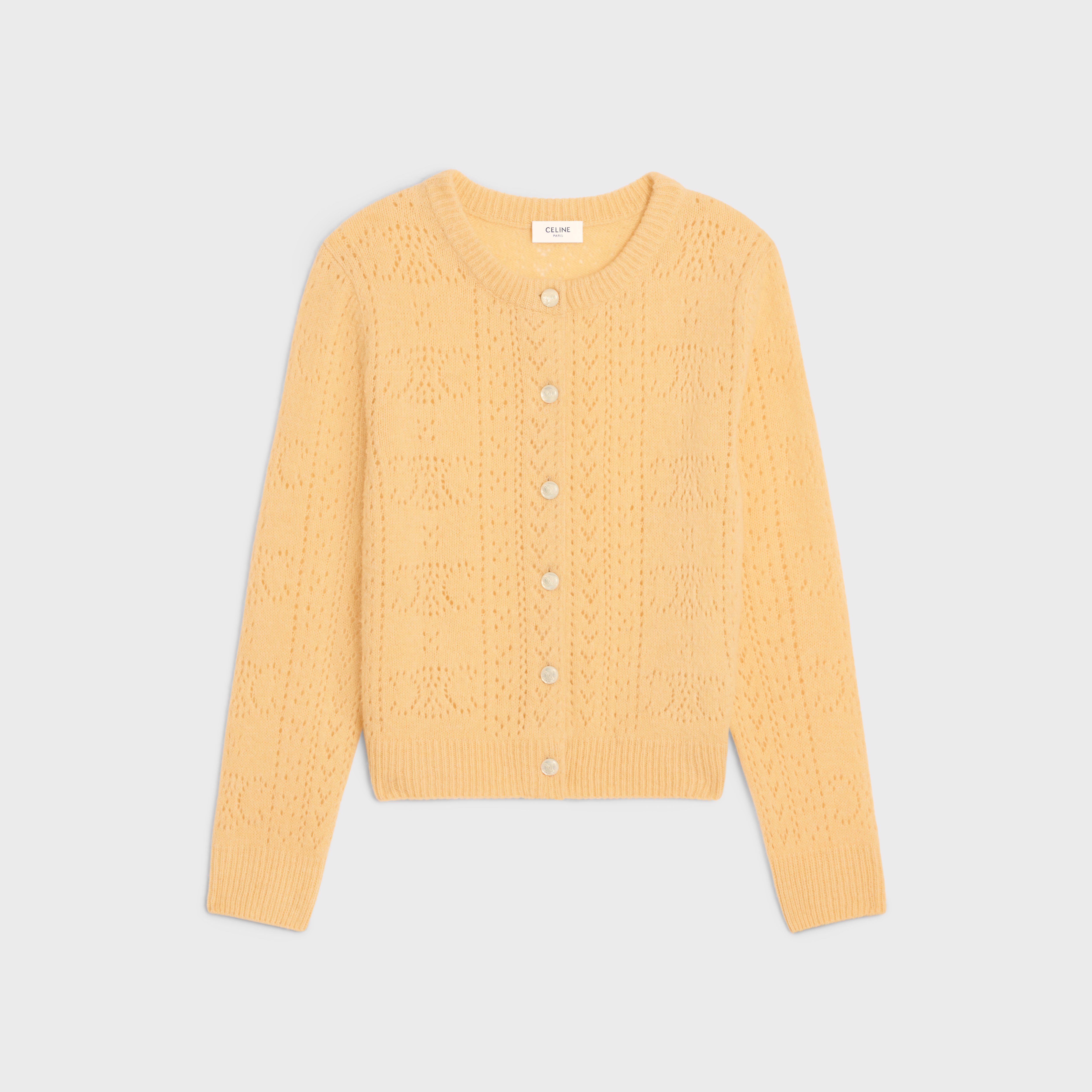 cardigan in Shetland pointelle - 1