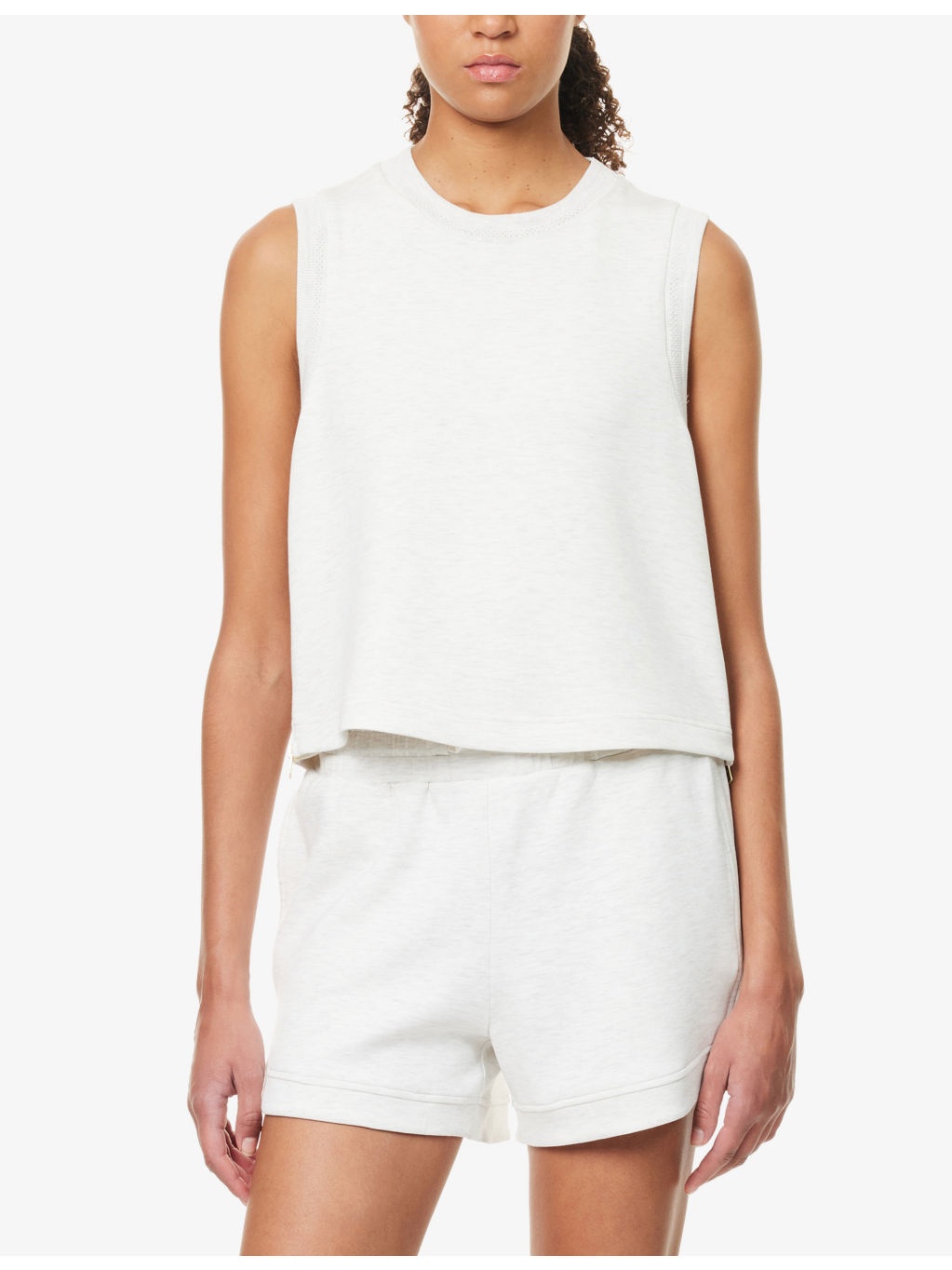 Shea Cropped Knitted Vest Top - 3