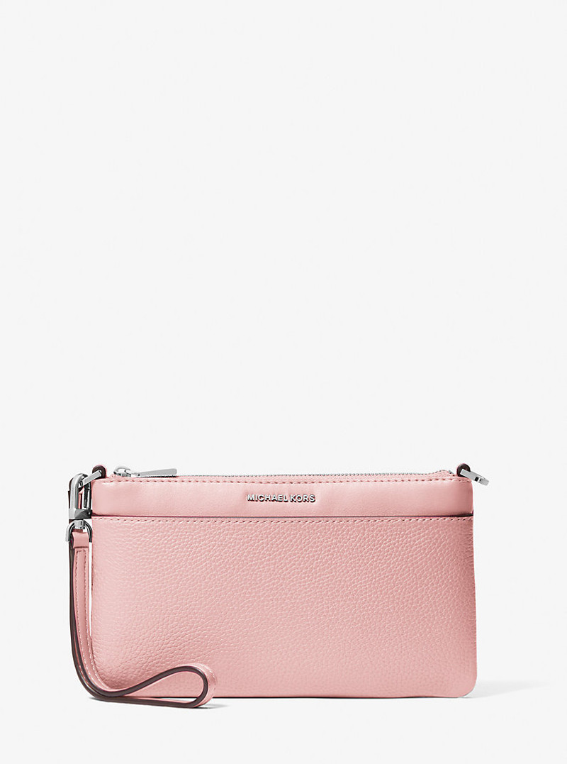 Jet Set Medium Pebbled Leather Convertible Wristlet 1