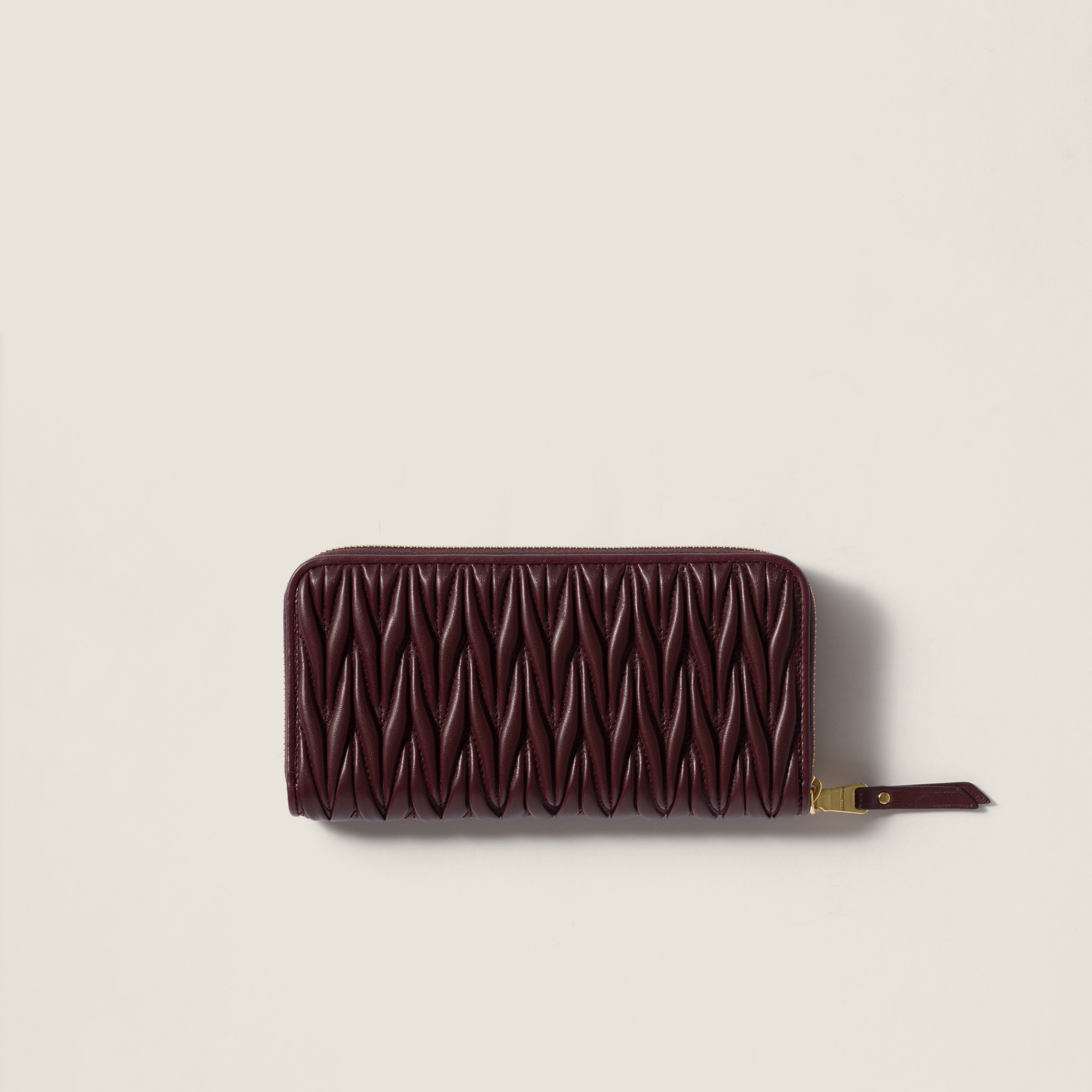 Large matelassé nappa leather wallet - 3
