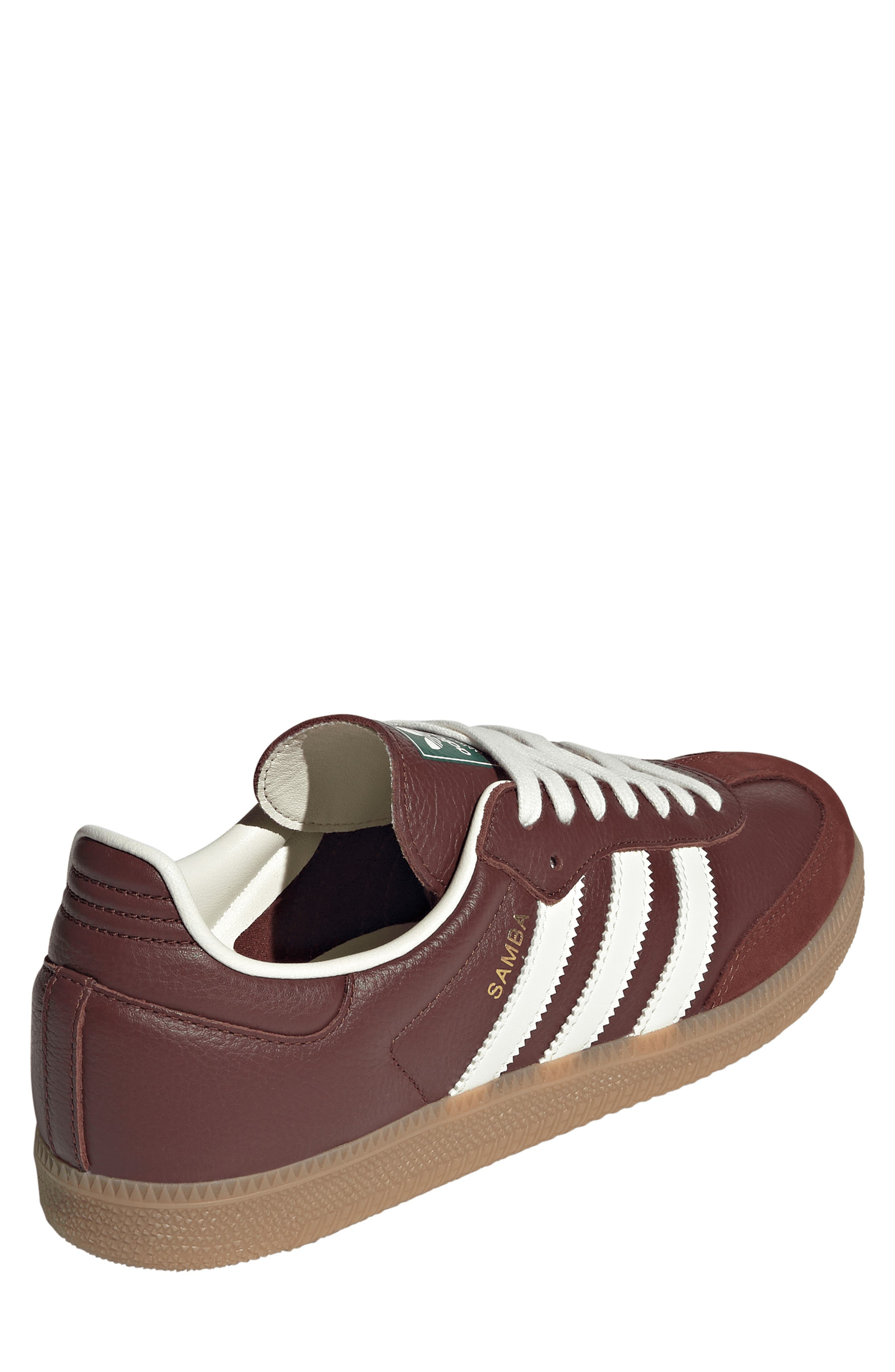 adidas Samba OG Sneaker in Fox Brown/Off White/Gum at Nordstrom - 2