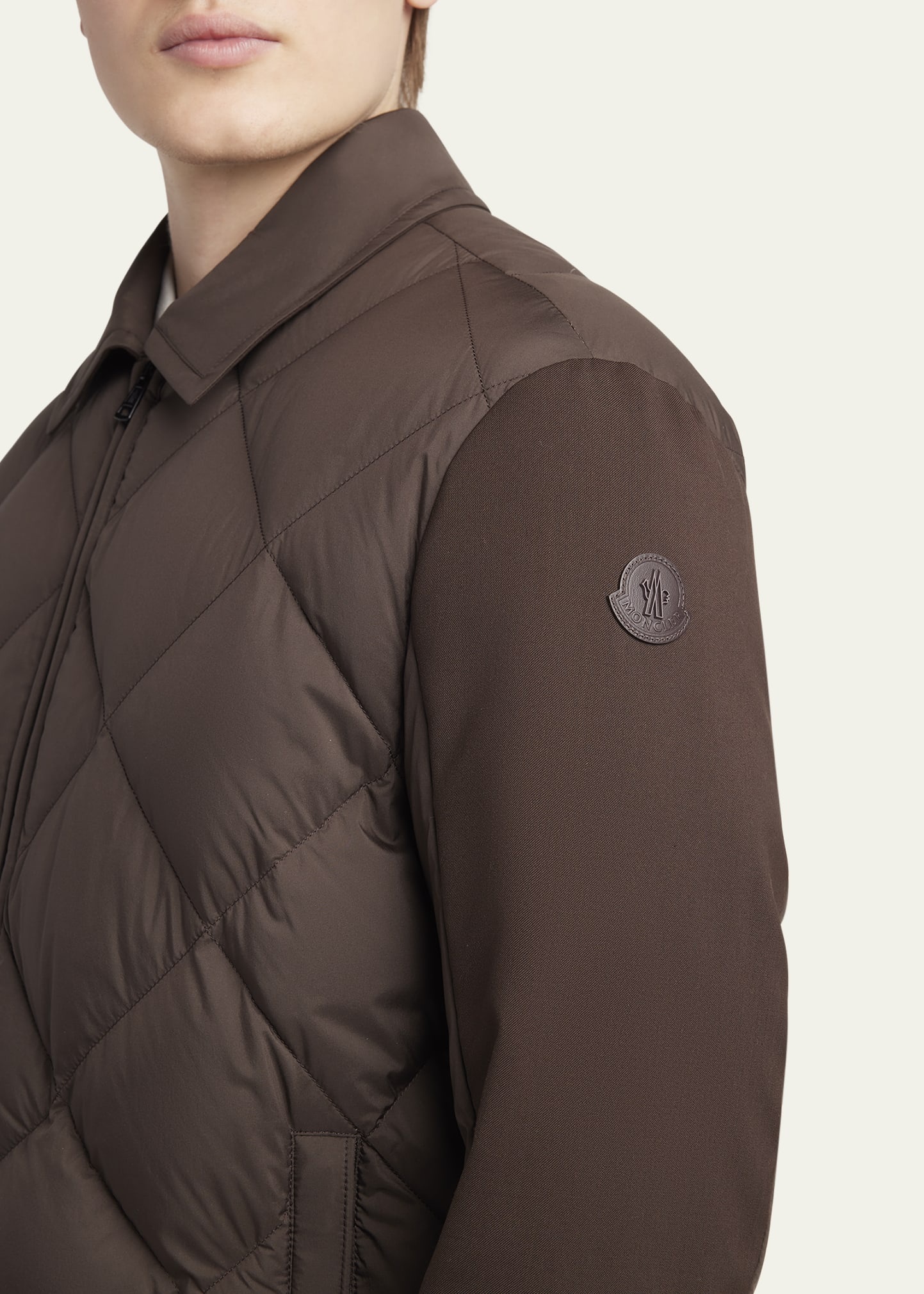 Men's Edit Diamond Quilt Aiguille Shirt Jacket - 5