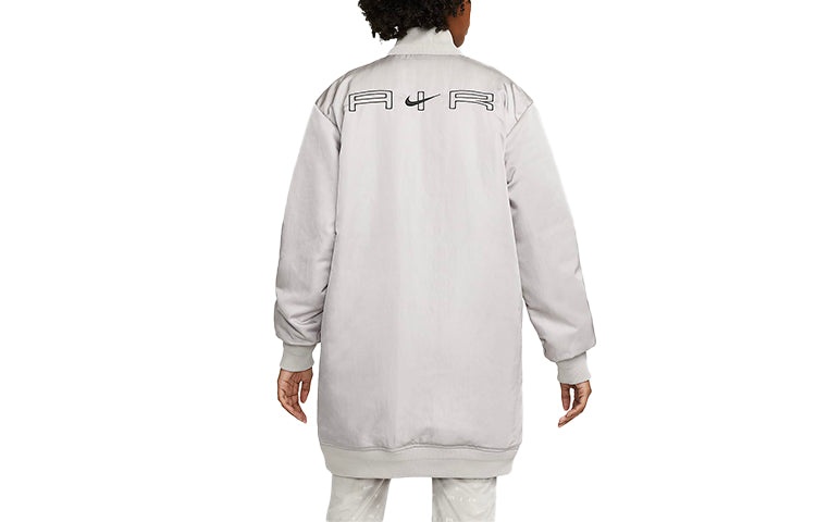 (WMNS) Nike Air Therma-FIT Synthetic-Fill Loose Mid-Length Stay Warm Jacket University Gray DD4641-0 - 2
