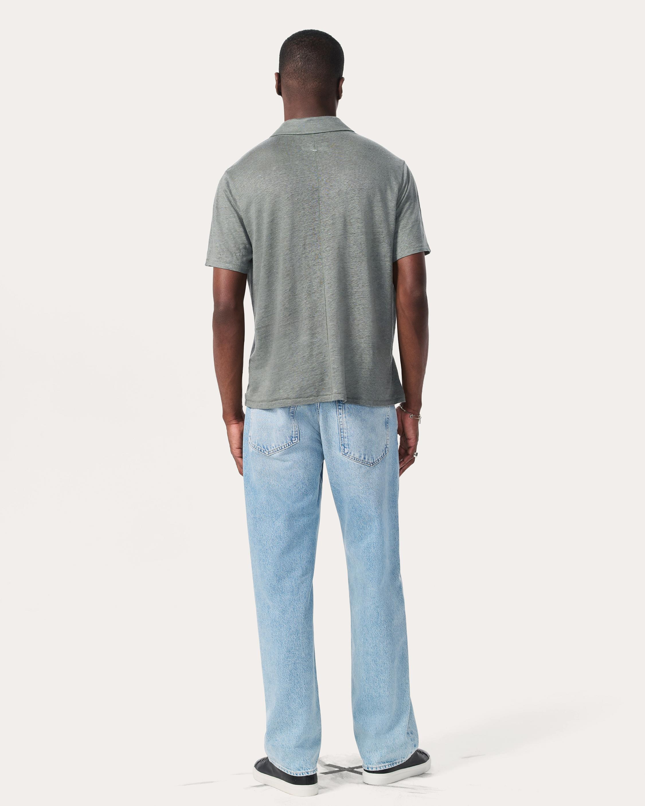 Linen Johnny Collar Polo - 6