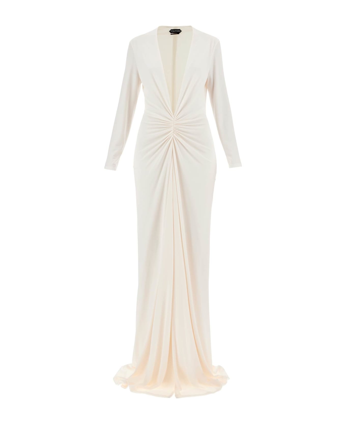 Long Stretch Jersey Evening Dress - 1