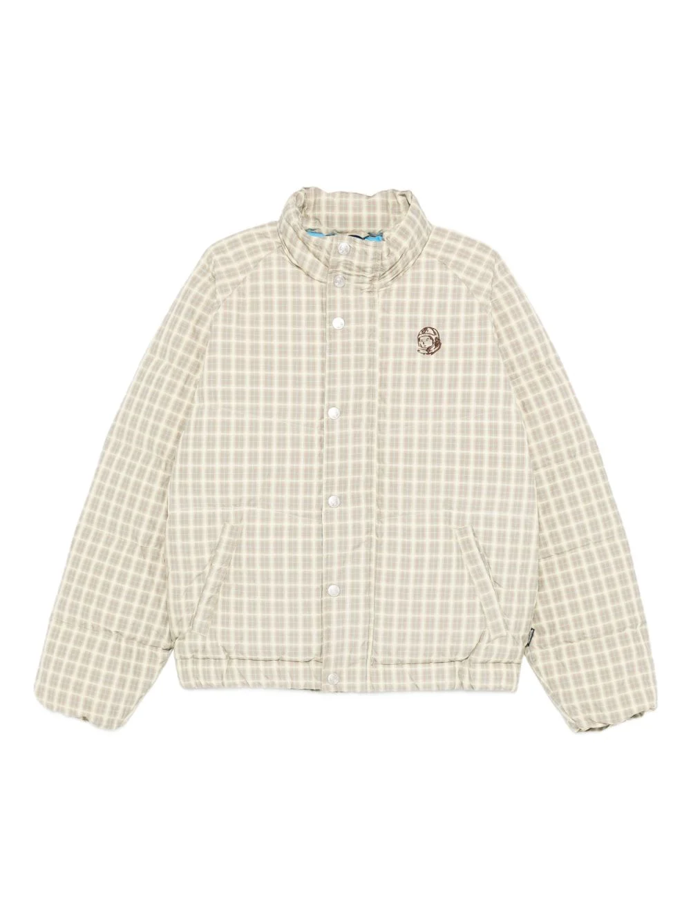 check embroidered jacket - 1