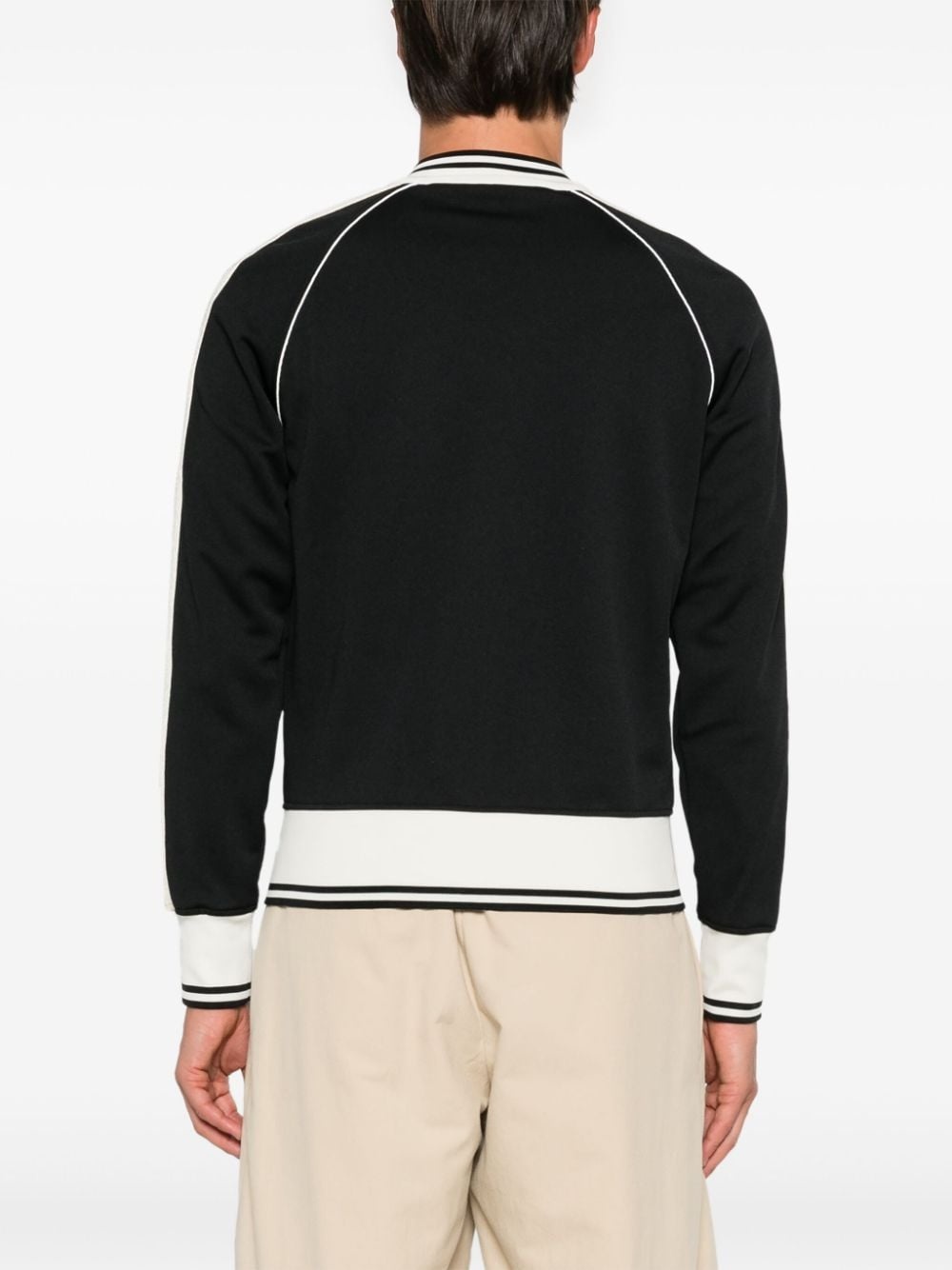 logo-embroidered bomber jacket - 4