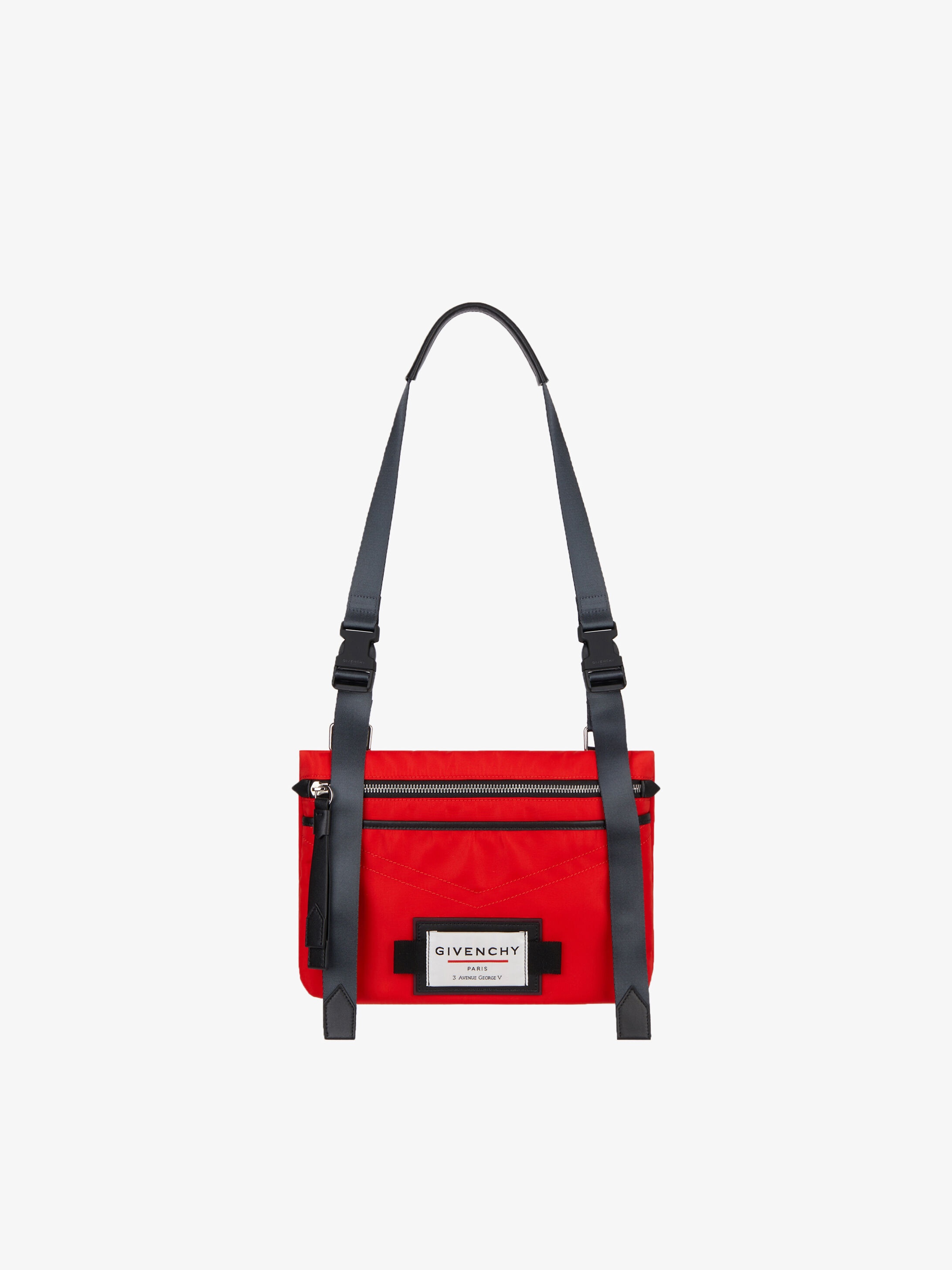 GIVENCHY DOWNTOWN flat cross body bag in nylon - 7