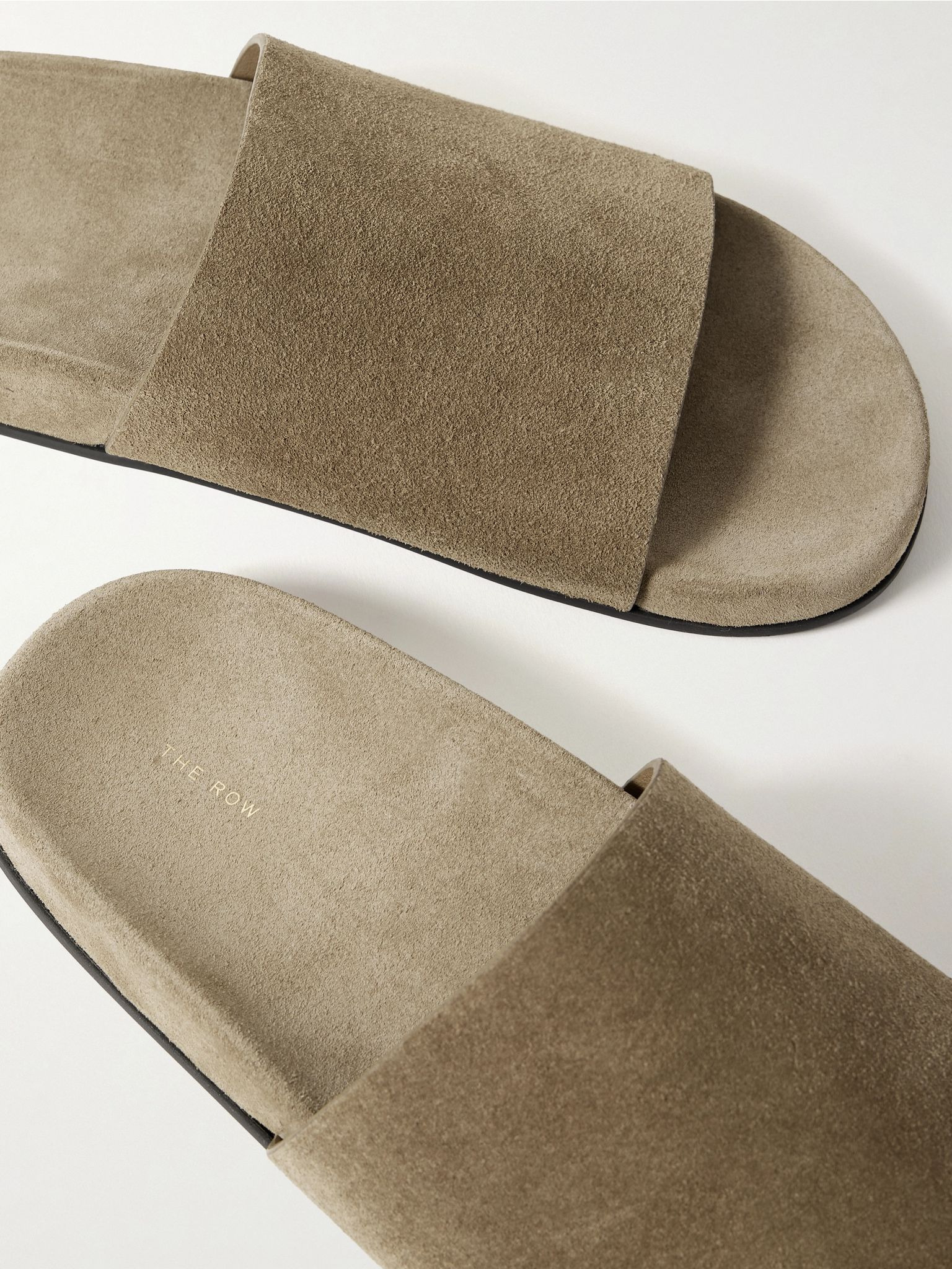 Hugh suede slides Beige - 4