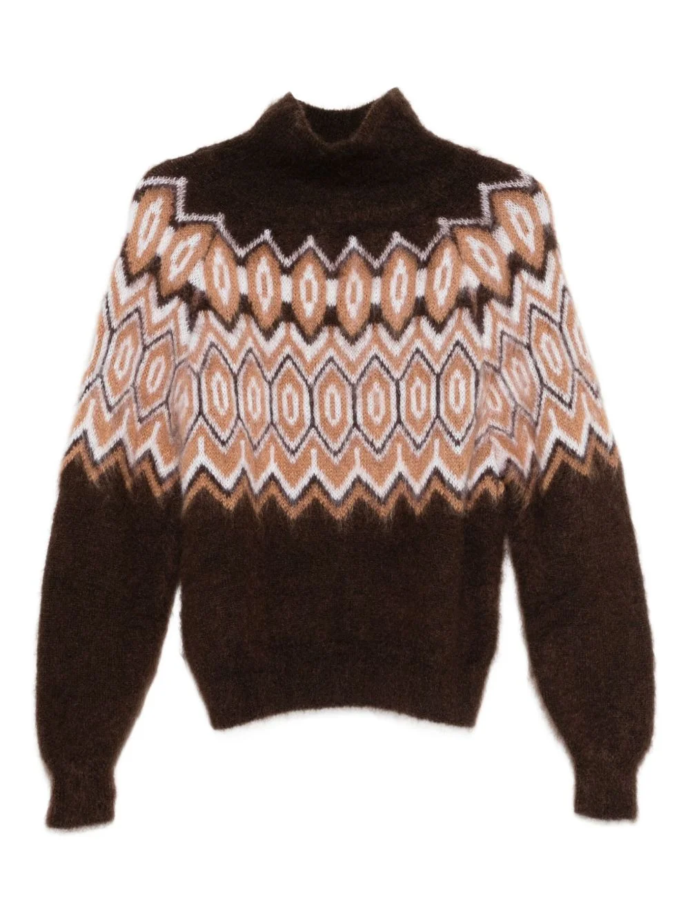 geometric-pattern sweater - 1