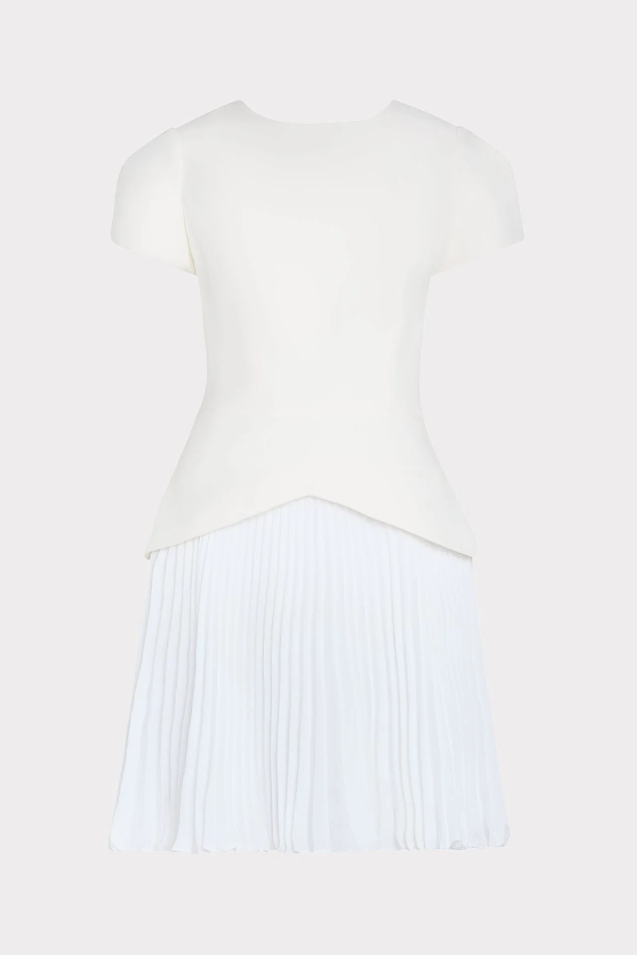 Haddy Pleated Short Sleeve Mini Dress - 1