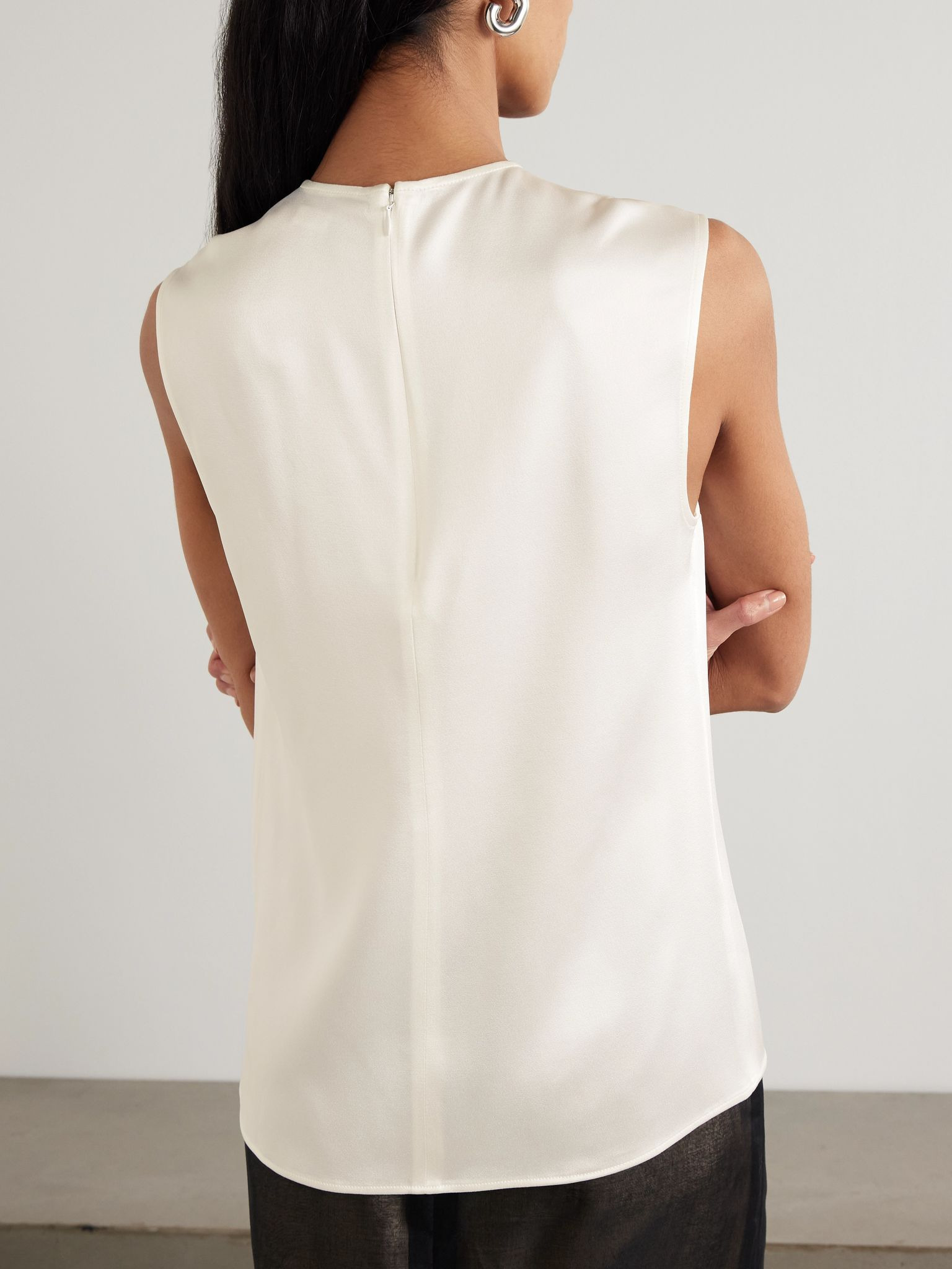 Satin top Off-white - 4