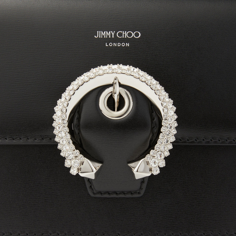 Madeline Crossbody
Black Polished Grainy Calf Crossbody Bag with Crystal Buckle 5