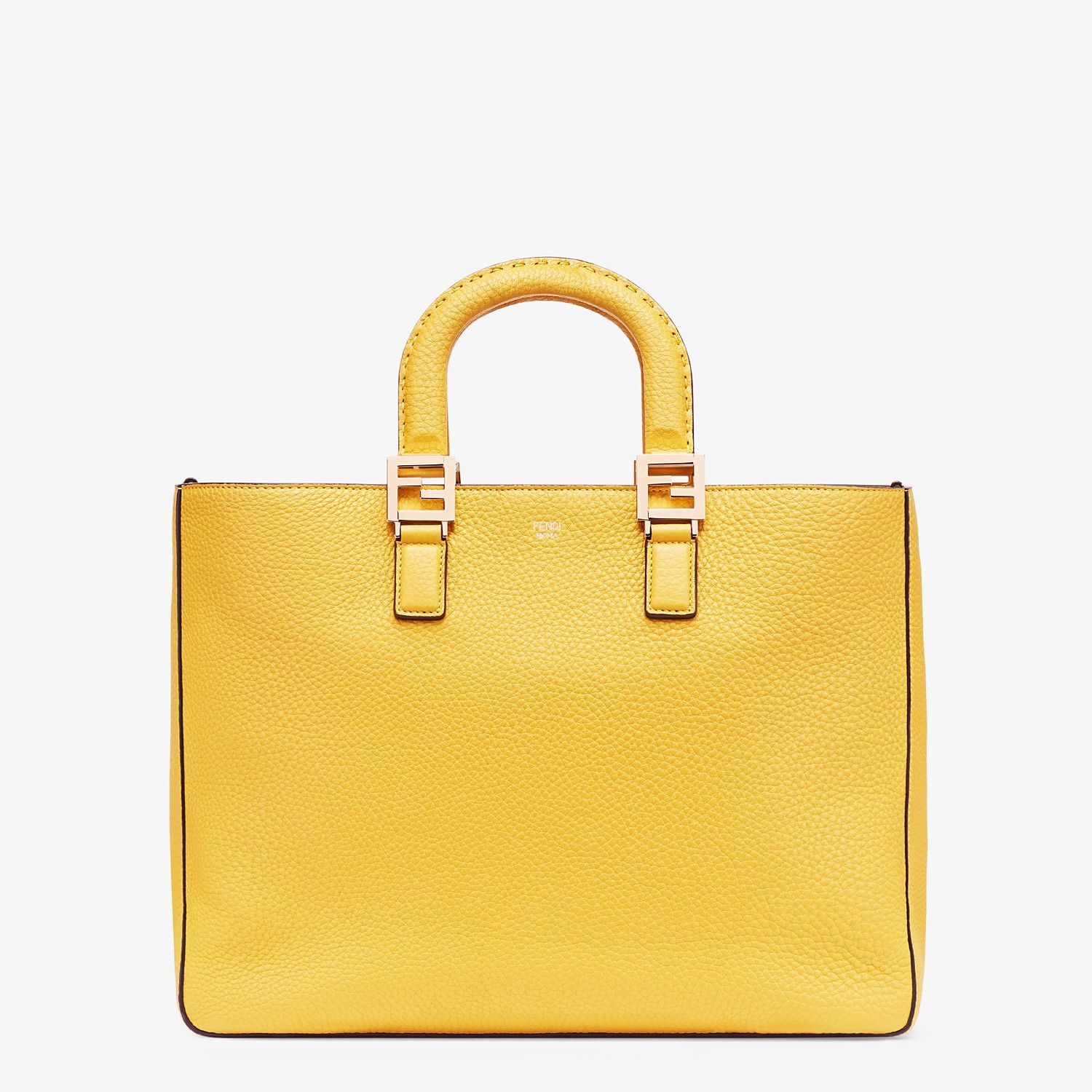 Yellow leather bag - 1