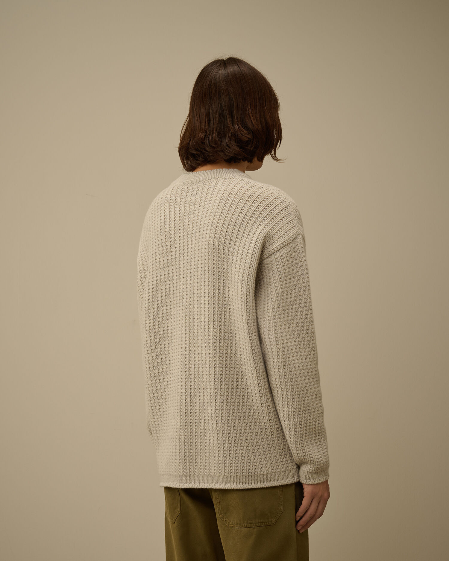 Lambswool GRS Boxy Crewneck Sweater - 4