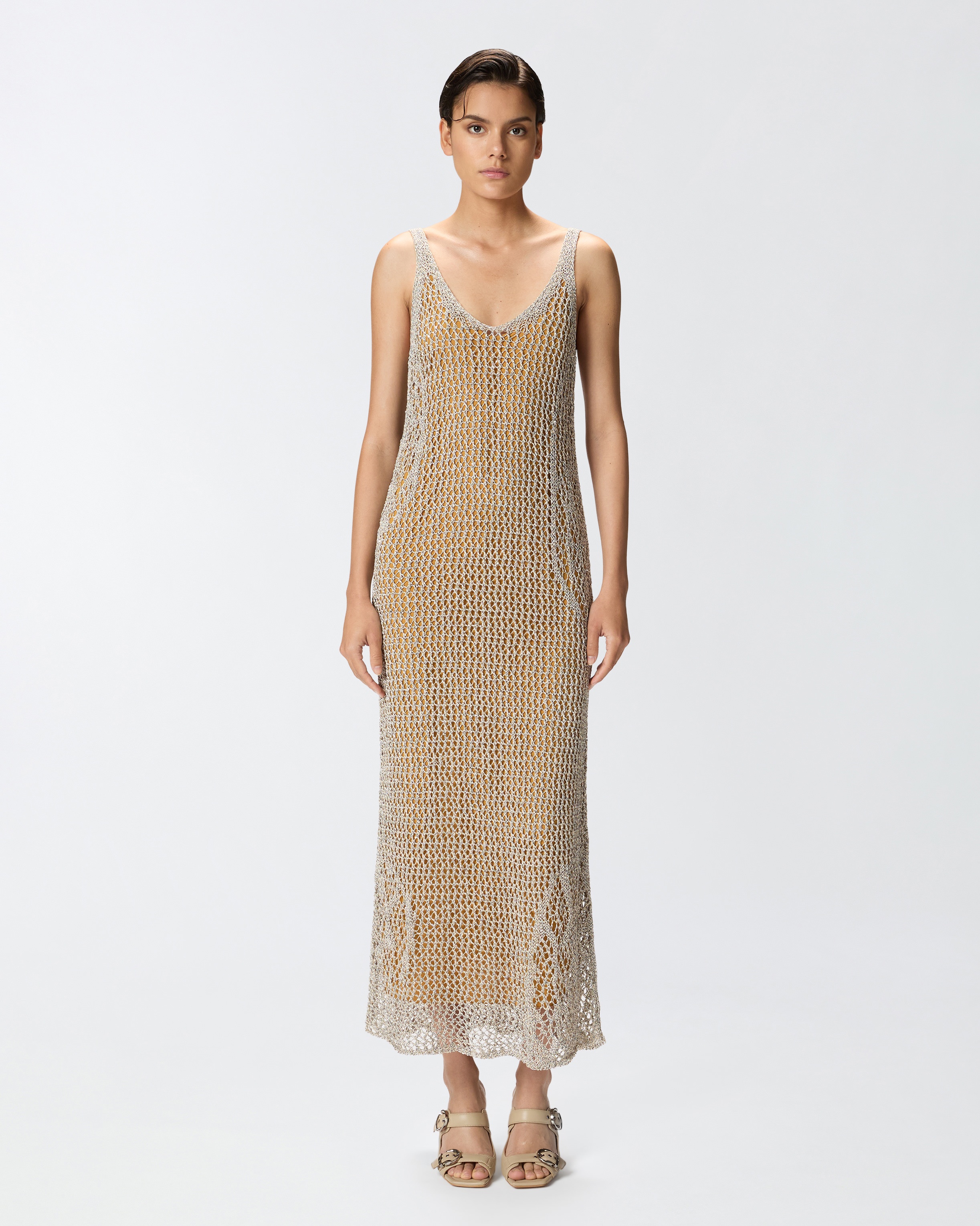 PERFORATED MERMAID DRESS WITH SEQUINS - 2