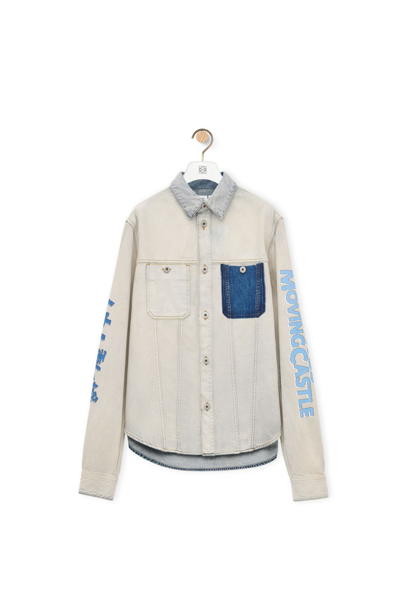 Moving Castle overshirt in denim 1