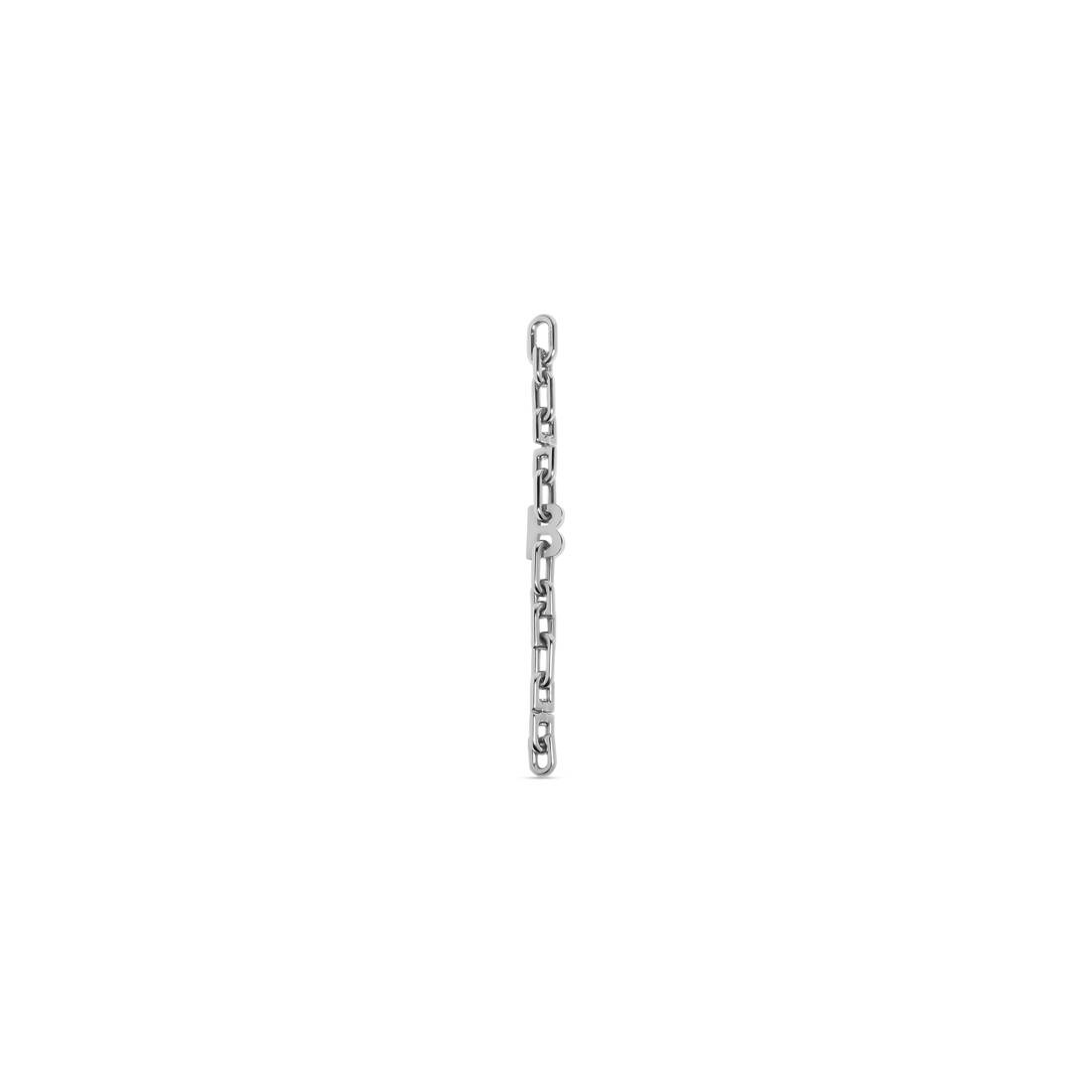 B Chain Thin Bracelet in Silver - 3
