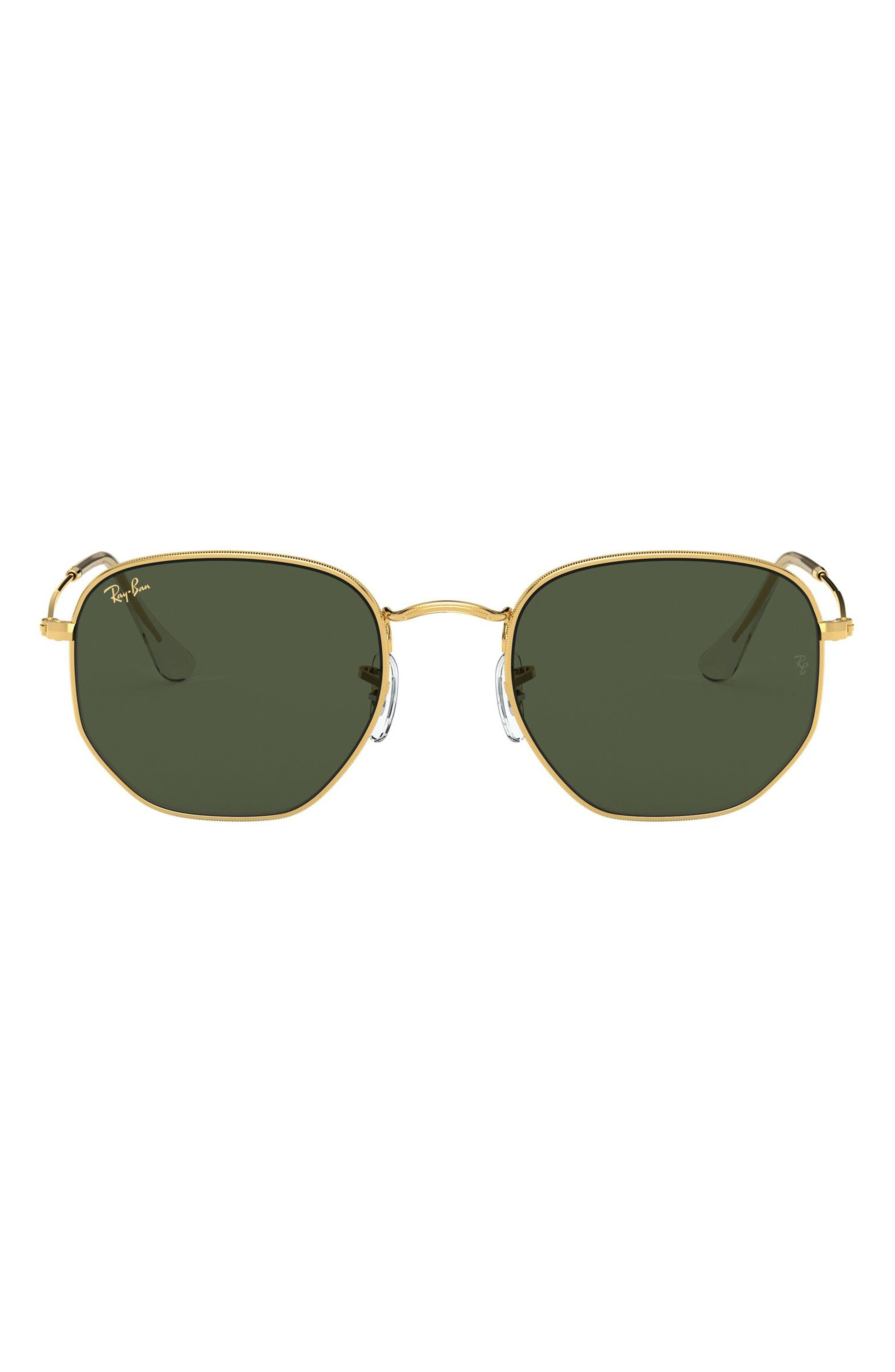 Ray-Ban 54mm Round Optical Glasses in Legend Gold/Green at Nordstrom - 1