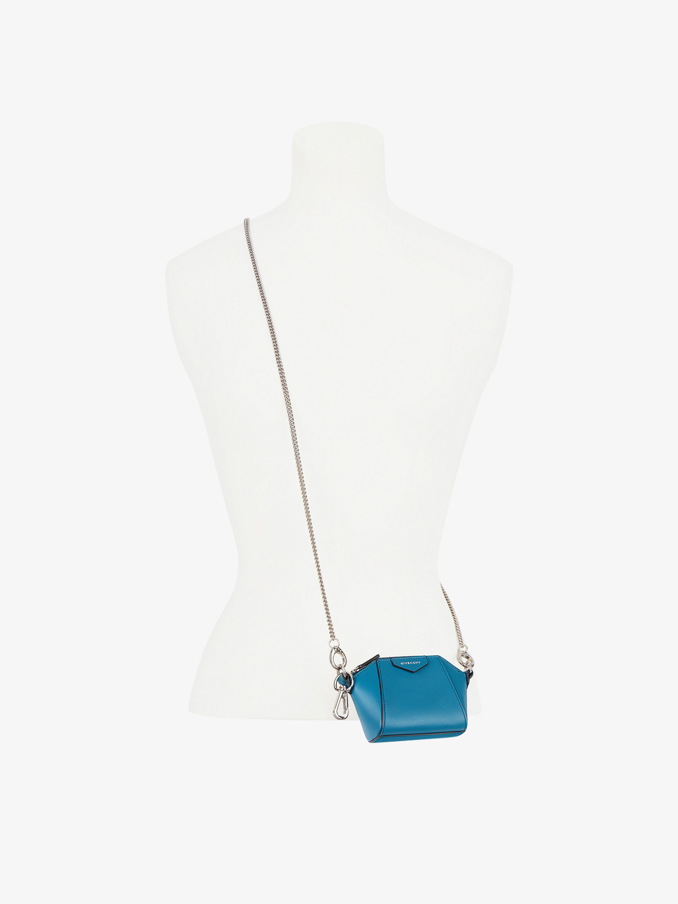 Baby Antigona bag in leather with chain - 1