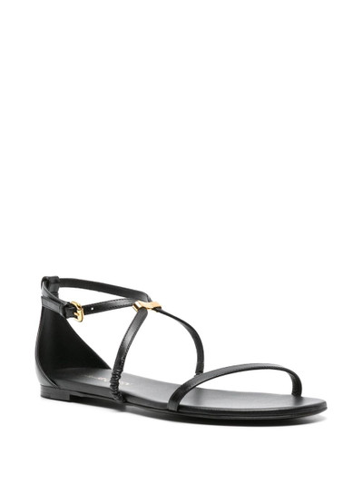 Alexander McQueen ankle-strap leather sandals outlook