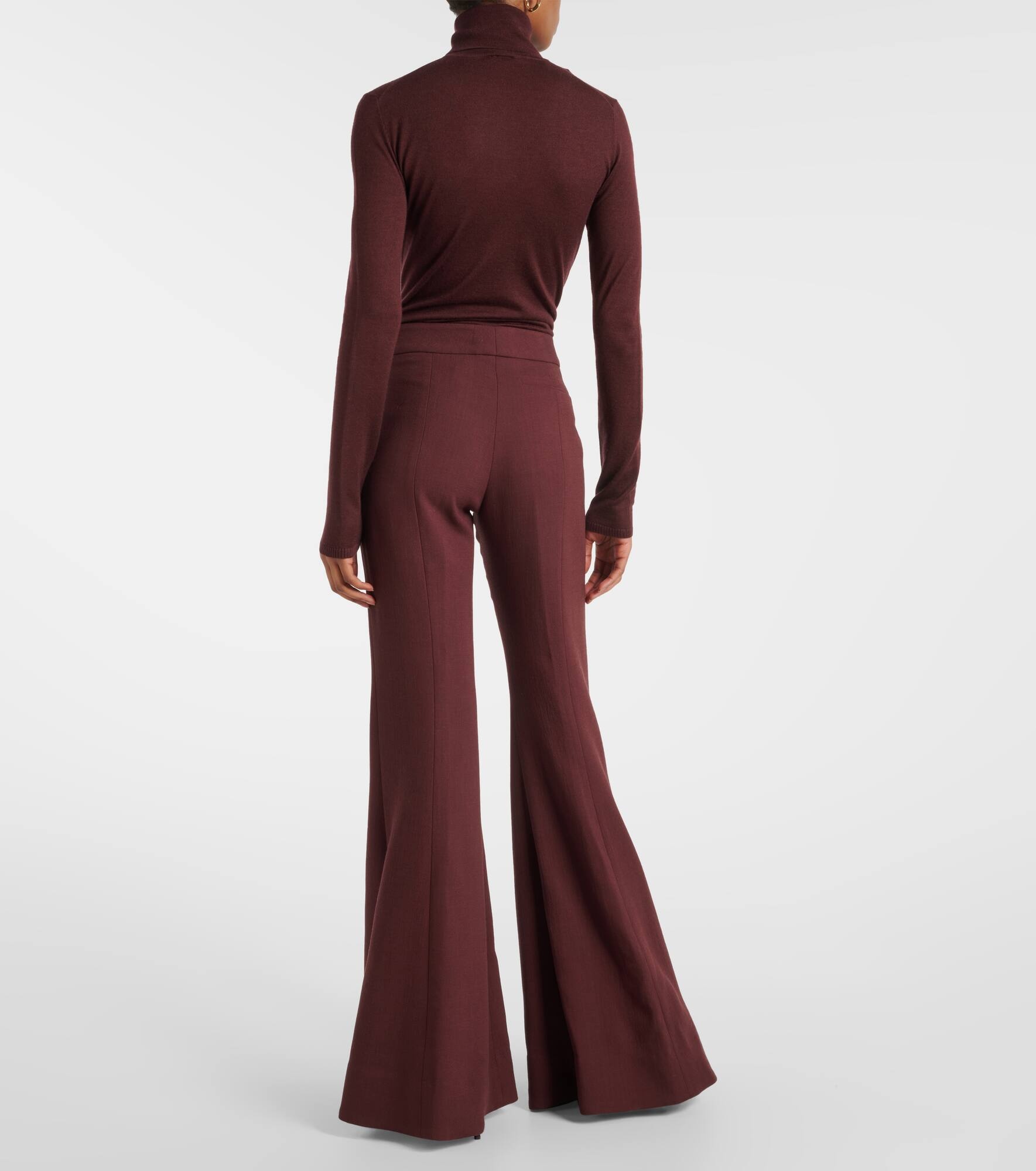 Virgin wool flared pants - 3