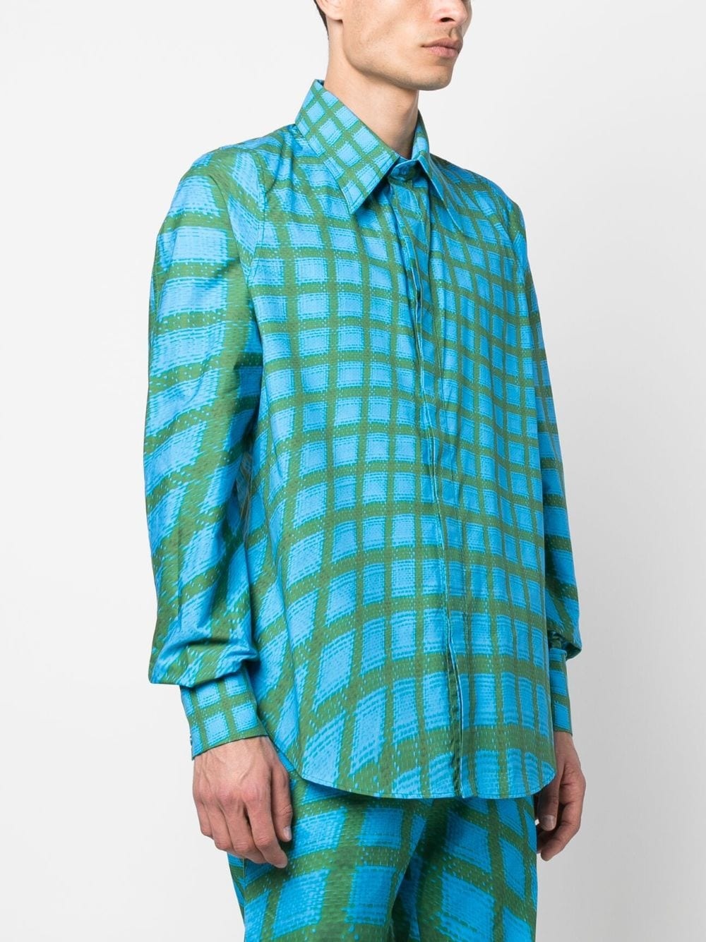 ABSTRACT-PRINT COTTON SHIRT - 3