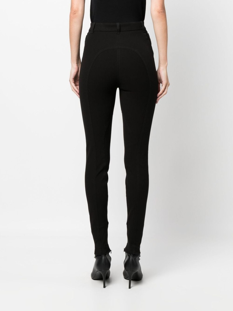 panelled skinny-cut trousers 4