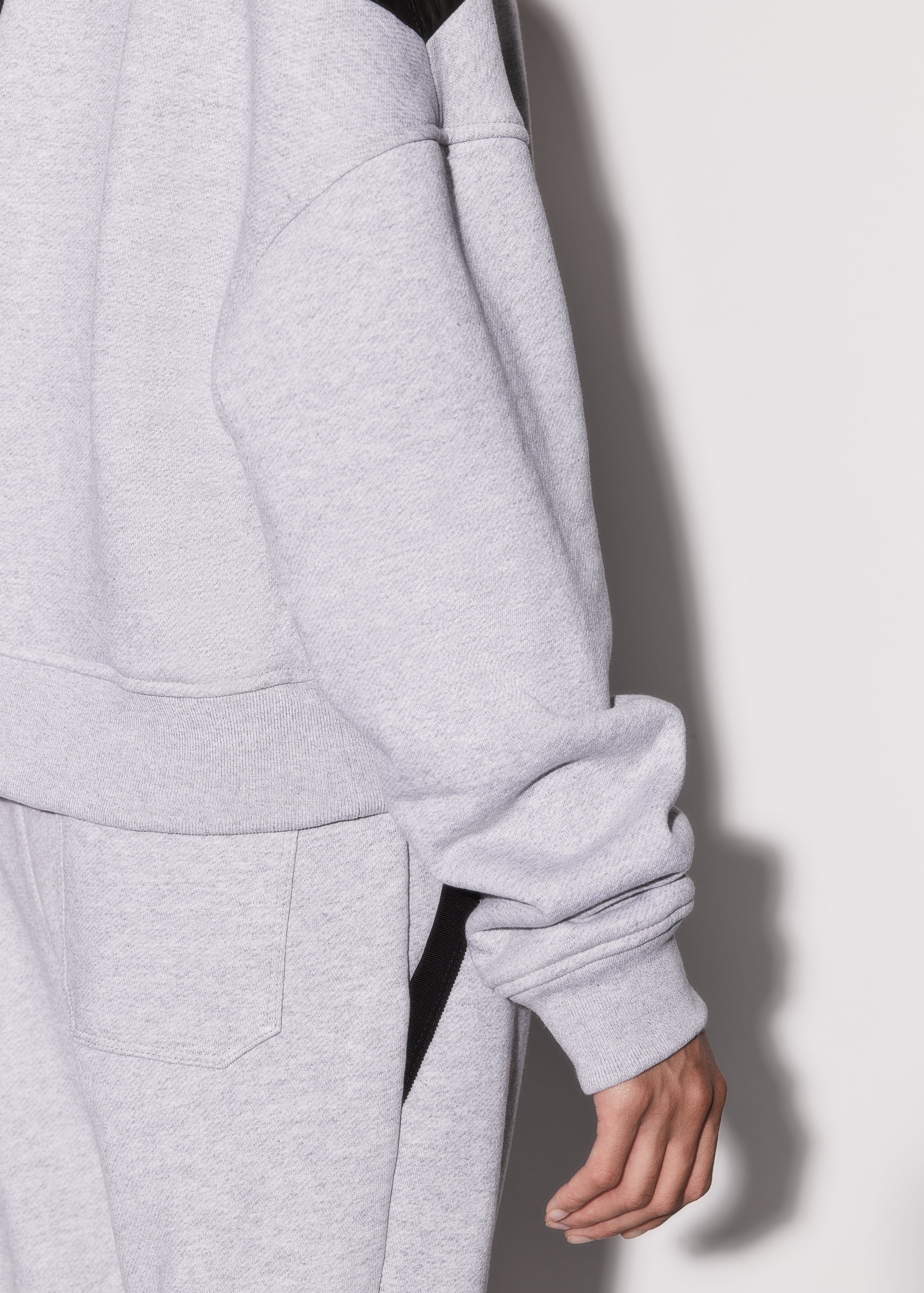 LEATHER HYBRID HOODIE - 9