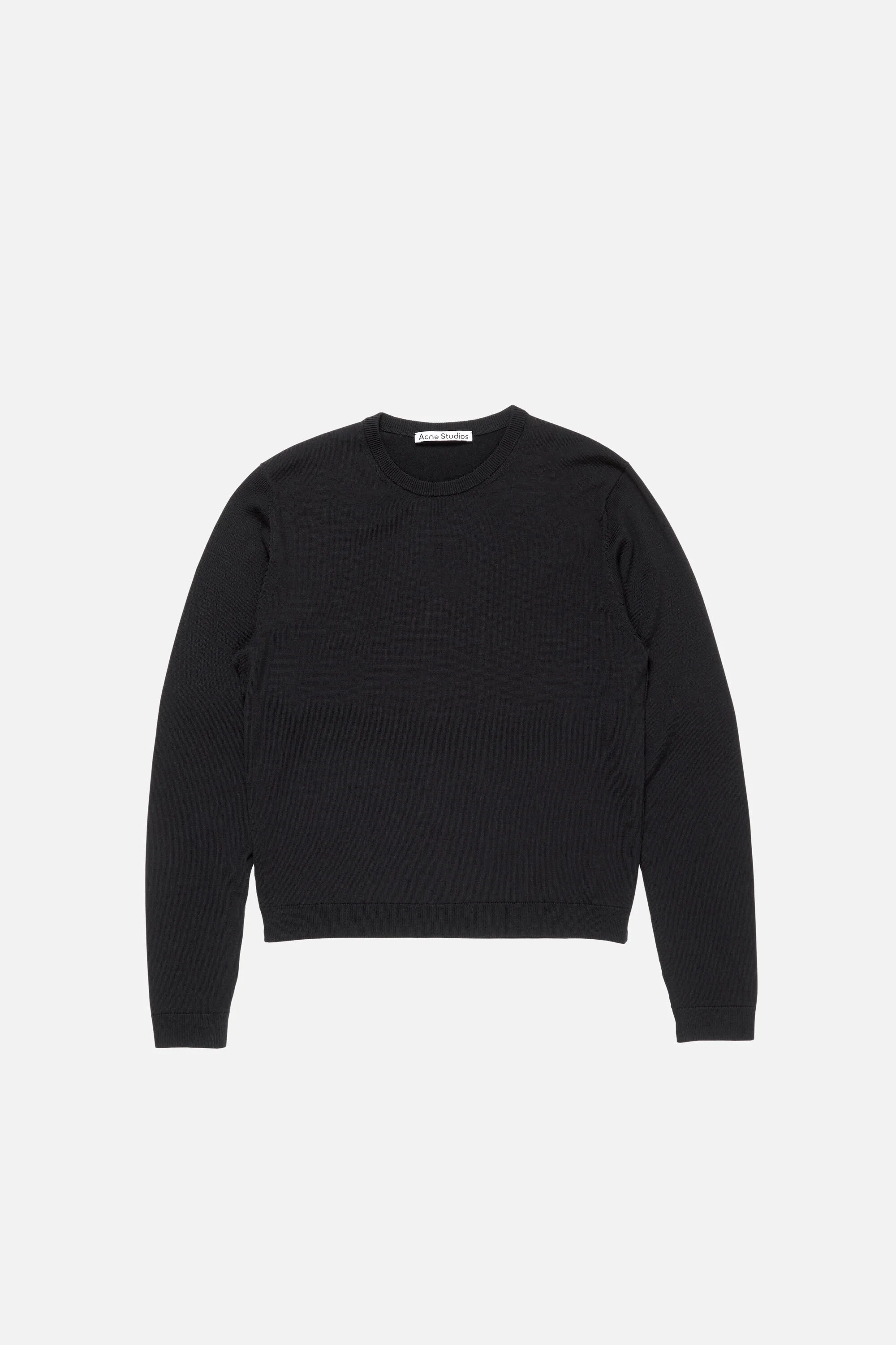 Merino wool jumper - Black - 1