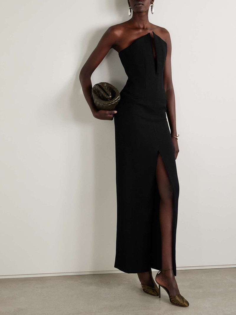 MÔNOT Strapless crepe gown outlook
